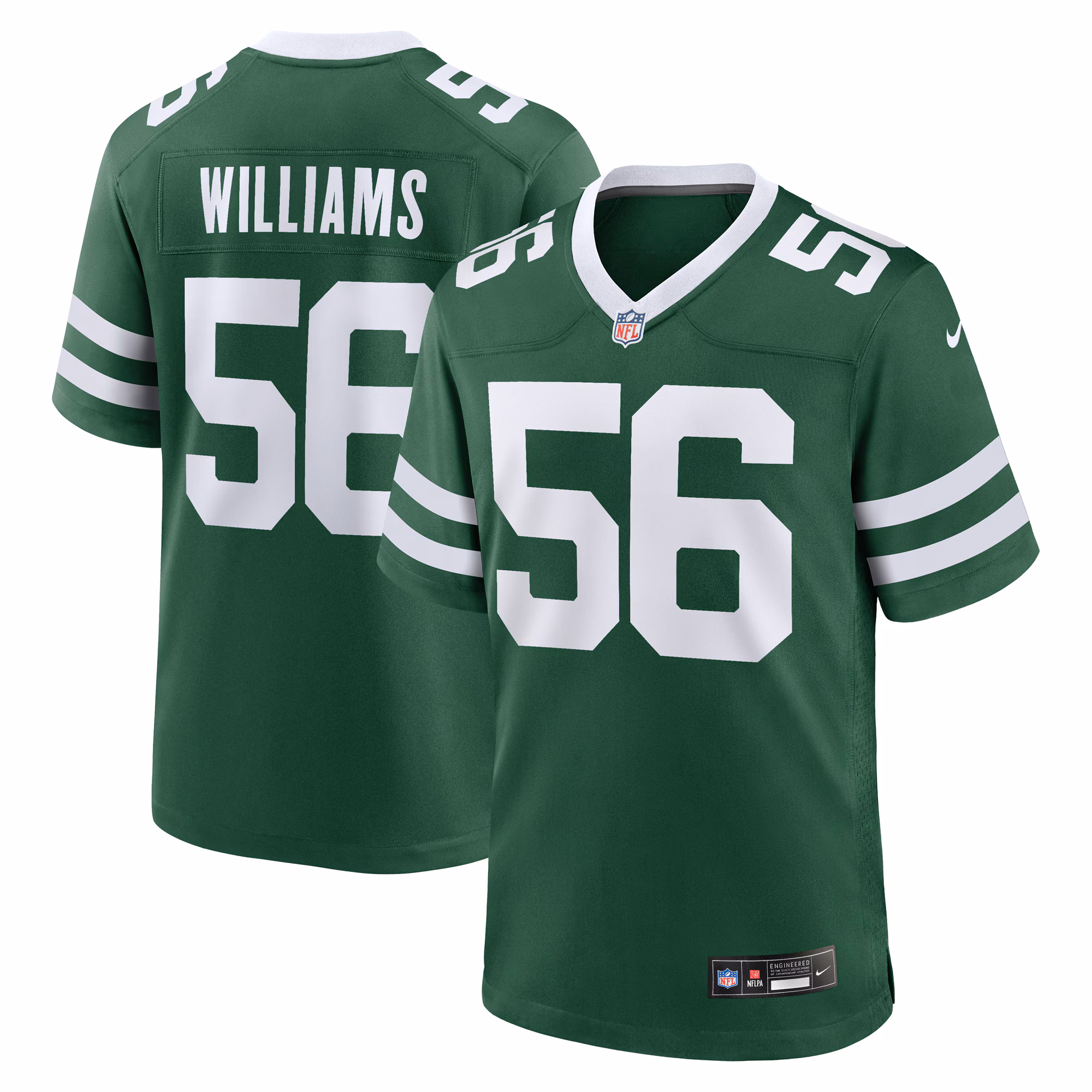 Quincy Williams New York Jets Game Jersey - Legacy White