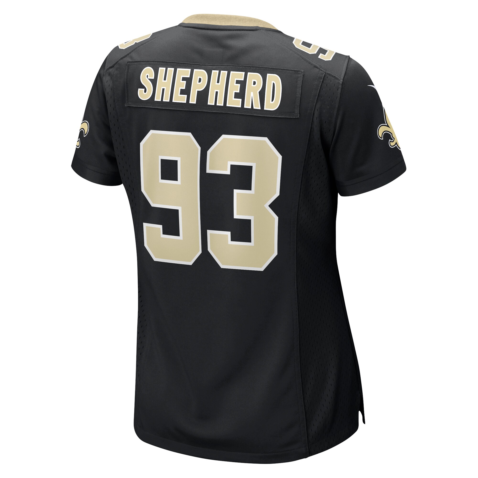 Nathan Shepherd New Orleans Saints Women's Game Jersey - Black