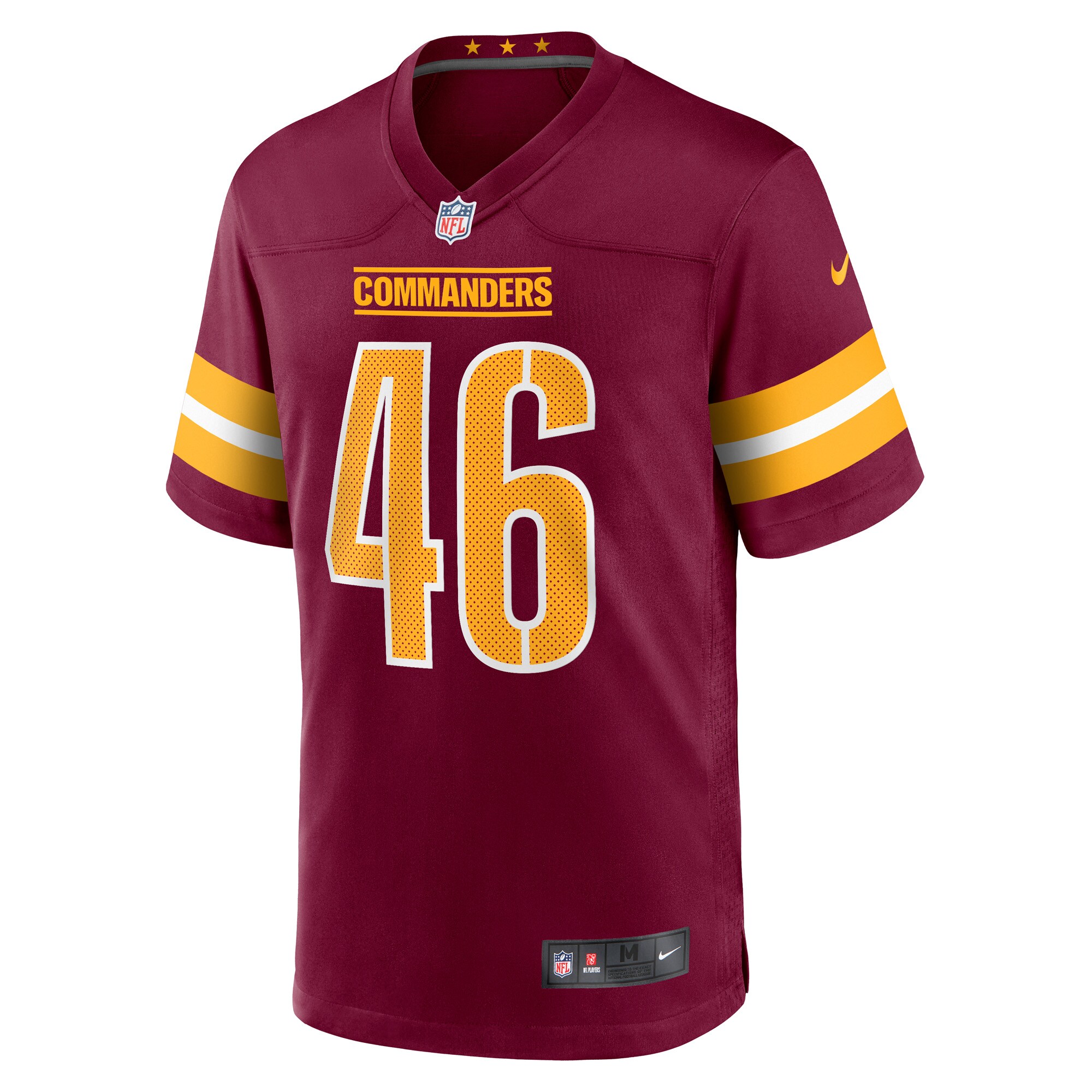 Milo Eifler Washington Commanders  Game Player Jersey - Burgundy