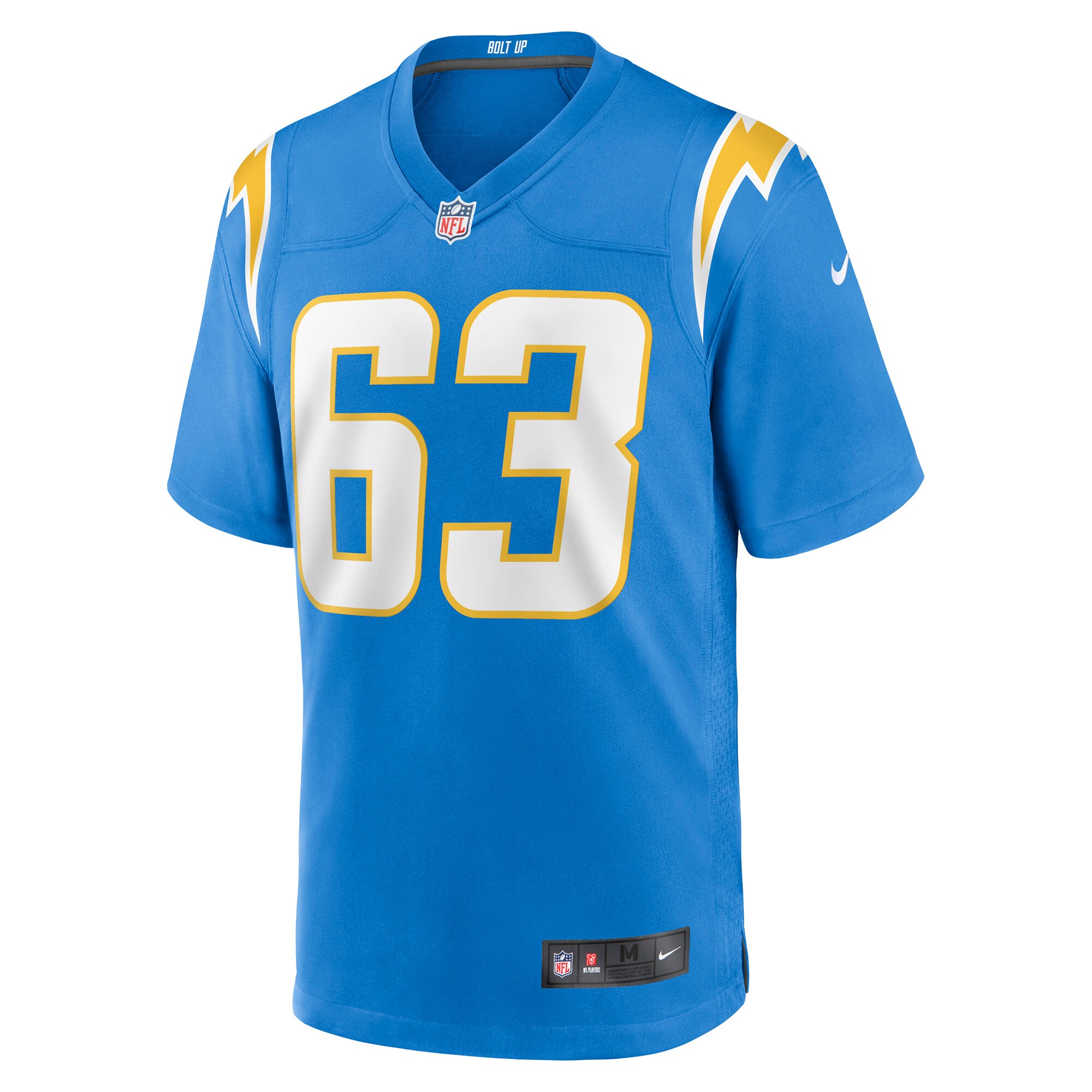 Corey Linsley Los Angeles Chargers Game Player Jersey - Powder Blue