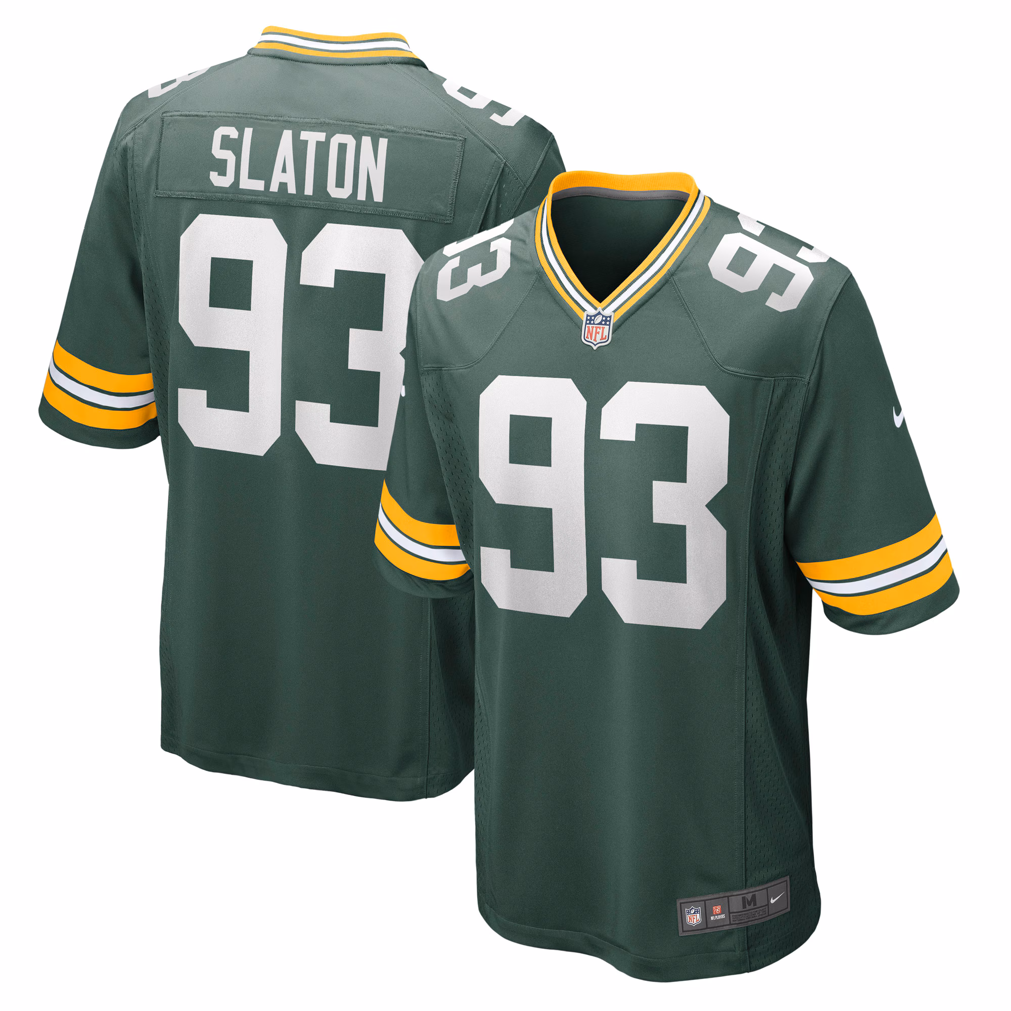 T.J. Slaton Green Bay Packers Game Jersey - Green