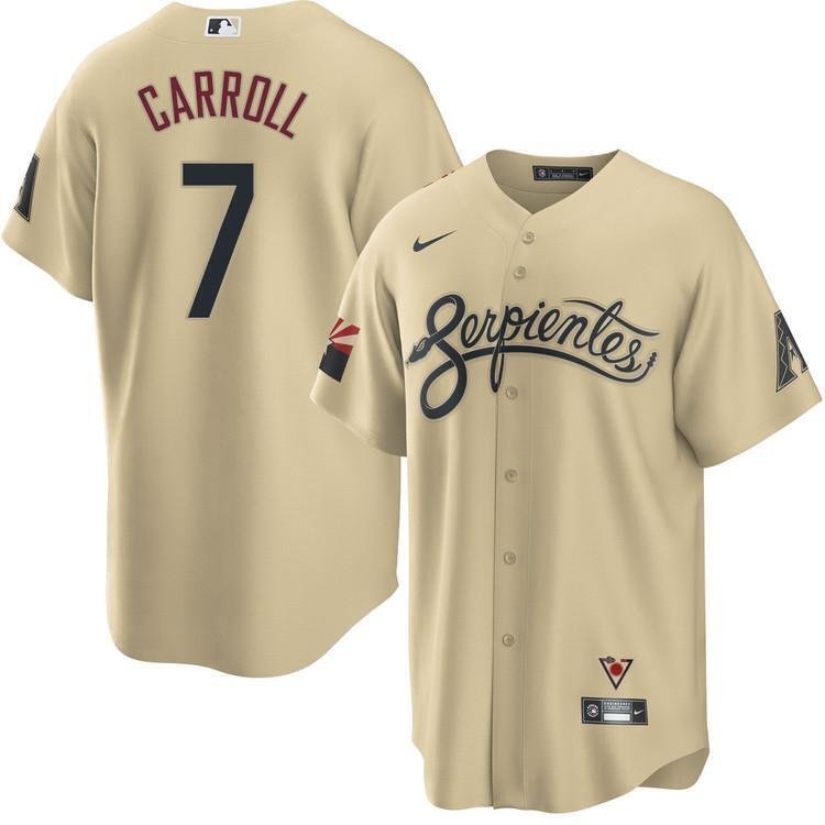 Men's  Arizona Diamondbacks #7 Corbin Carroll City Connect Jersey