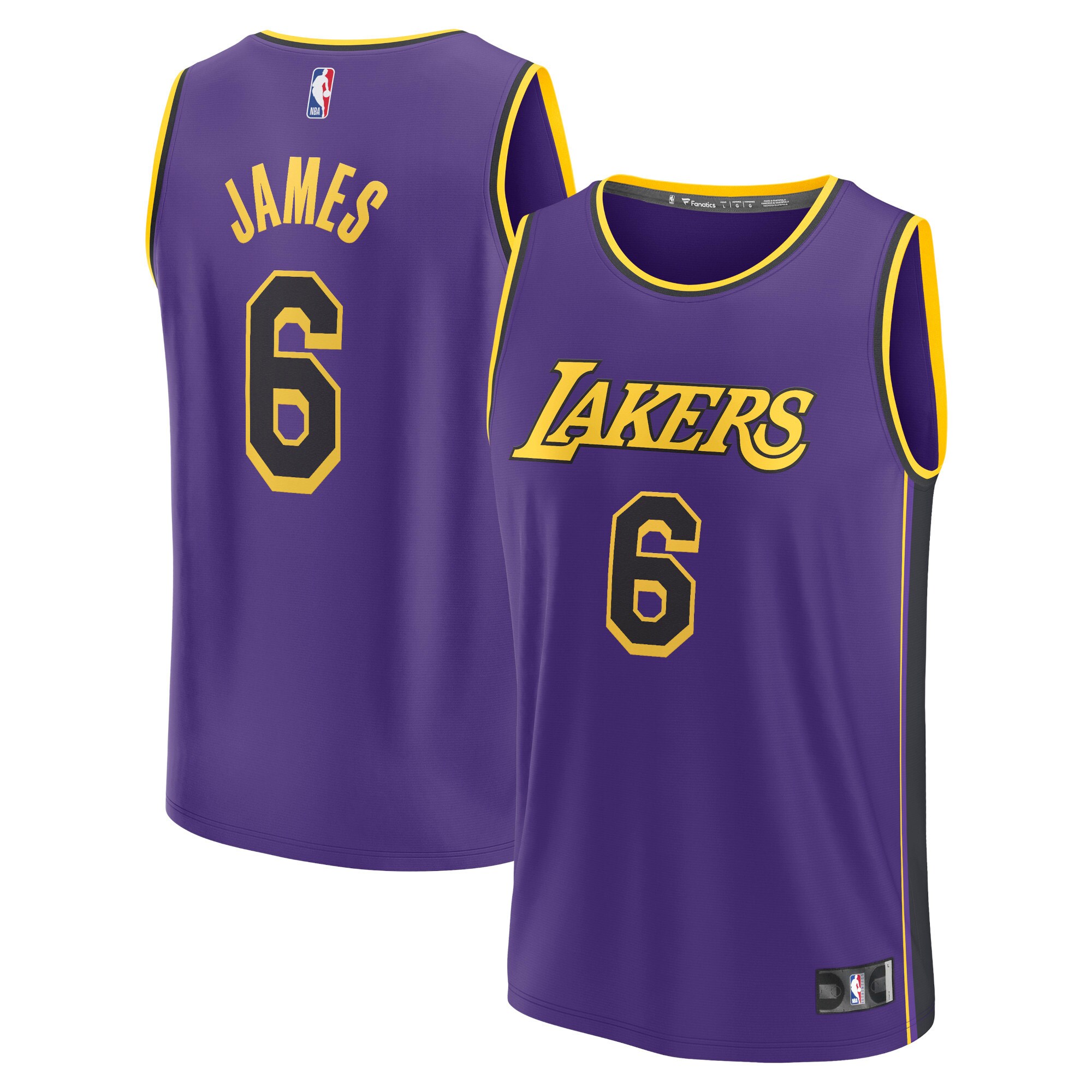 LeBron James Los Angeles Lakers  Fast Break Replica Player Jersey - Statement Edition - Purple