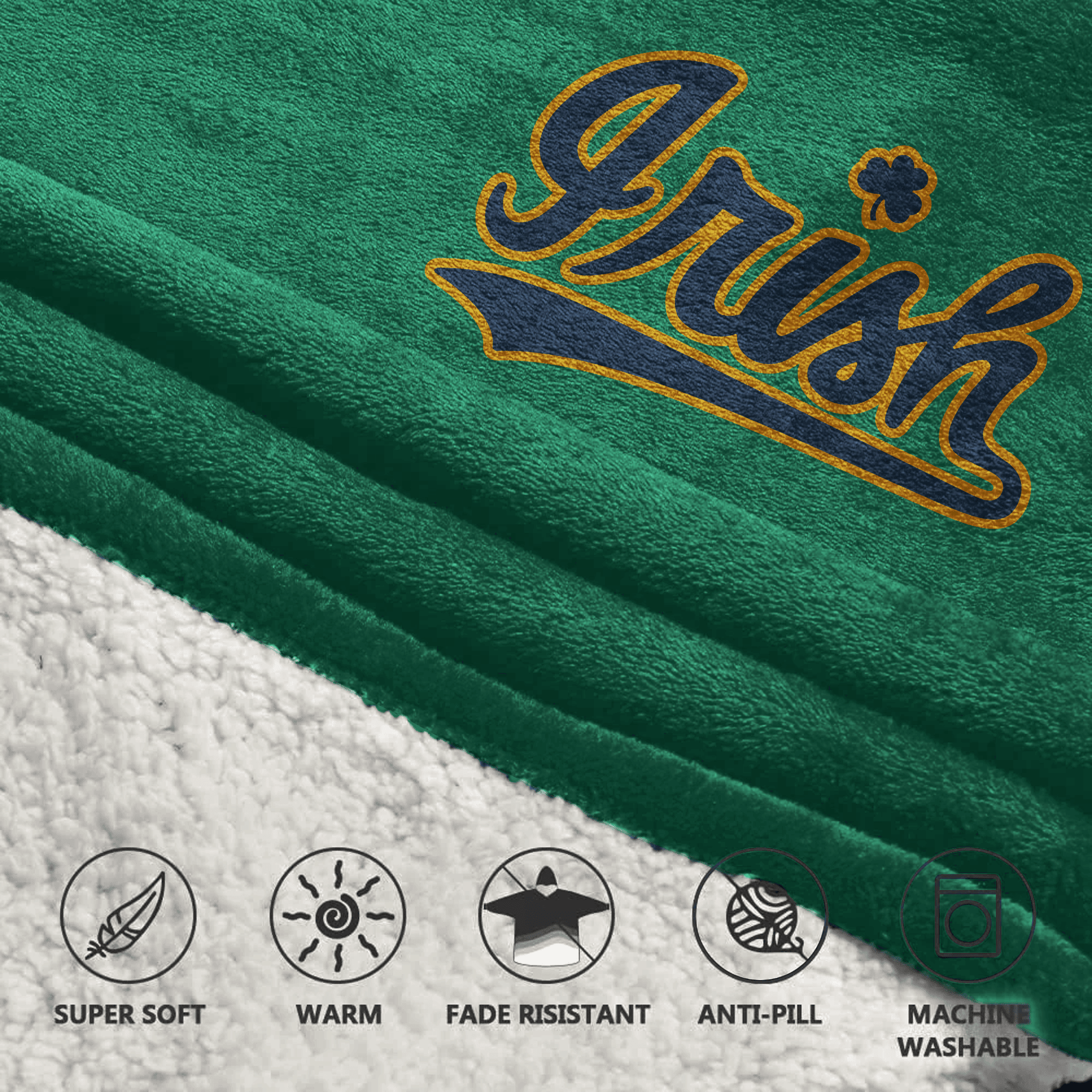 Kid 1 Notre Dame Football Unisex Blanket Hoodie