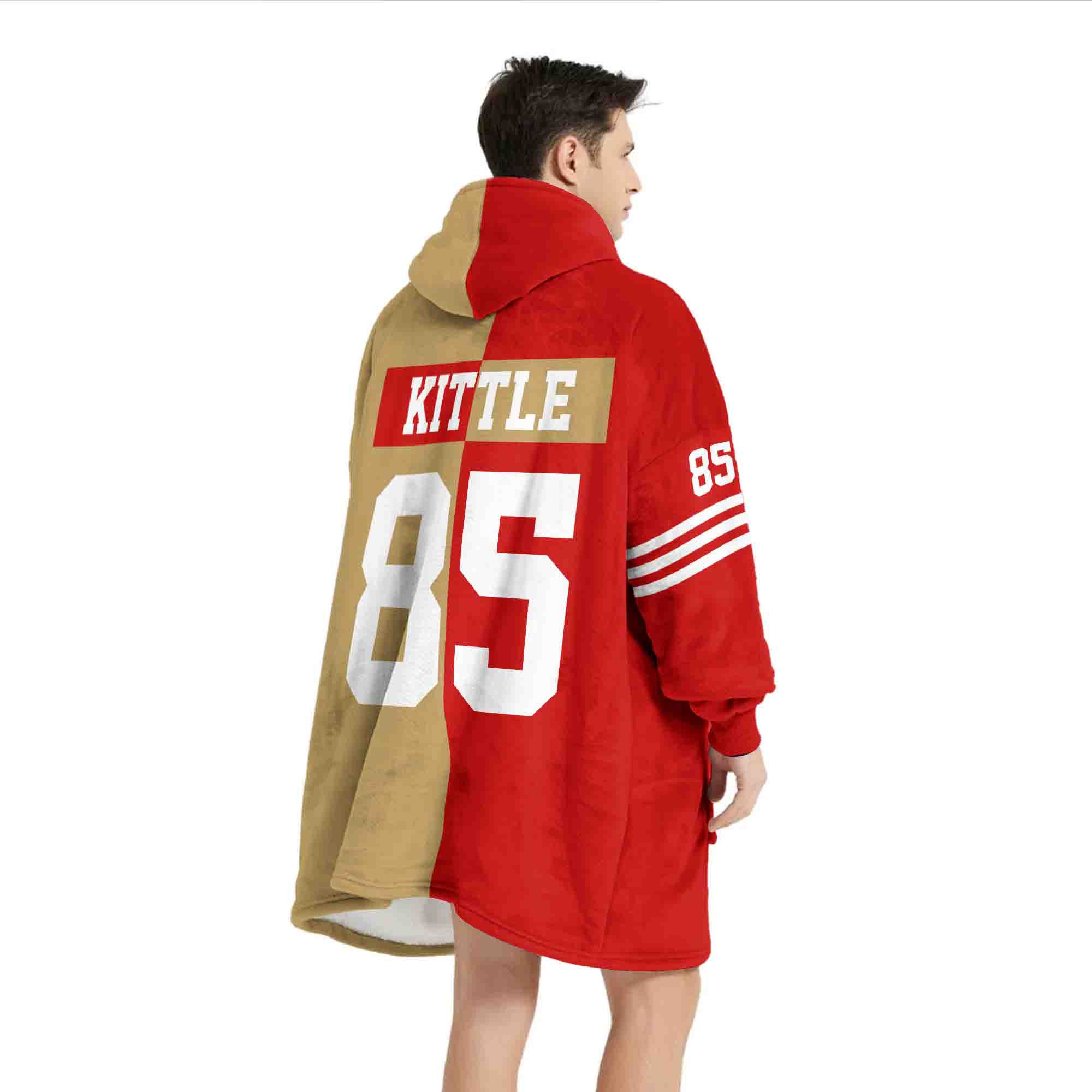 Adult 85 San Francisco 49ers Football Unisex Blanket Hoodie