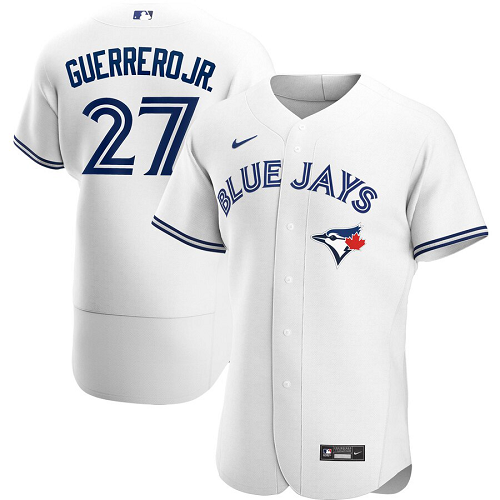 Men's  Toronto Blue Jays #27 Vladimir Guerrero Jr. White Home 2020 Player MLB Jersey