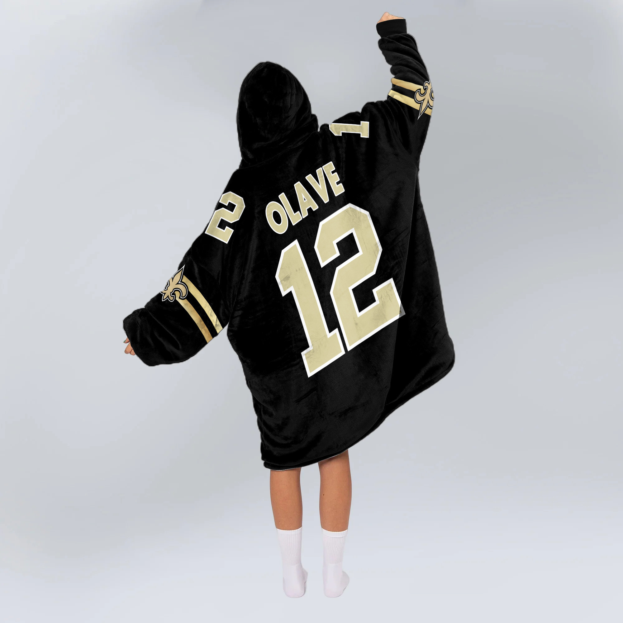 Adult C.O 12 New Orleans Football Unisex Blanket Hoodie