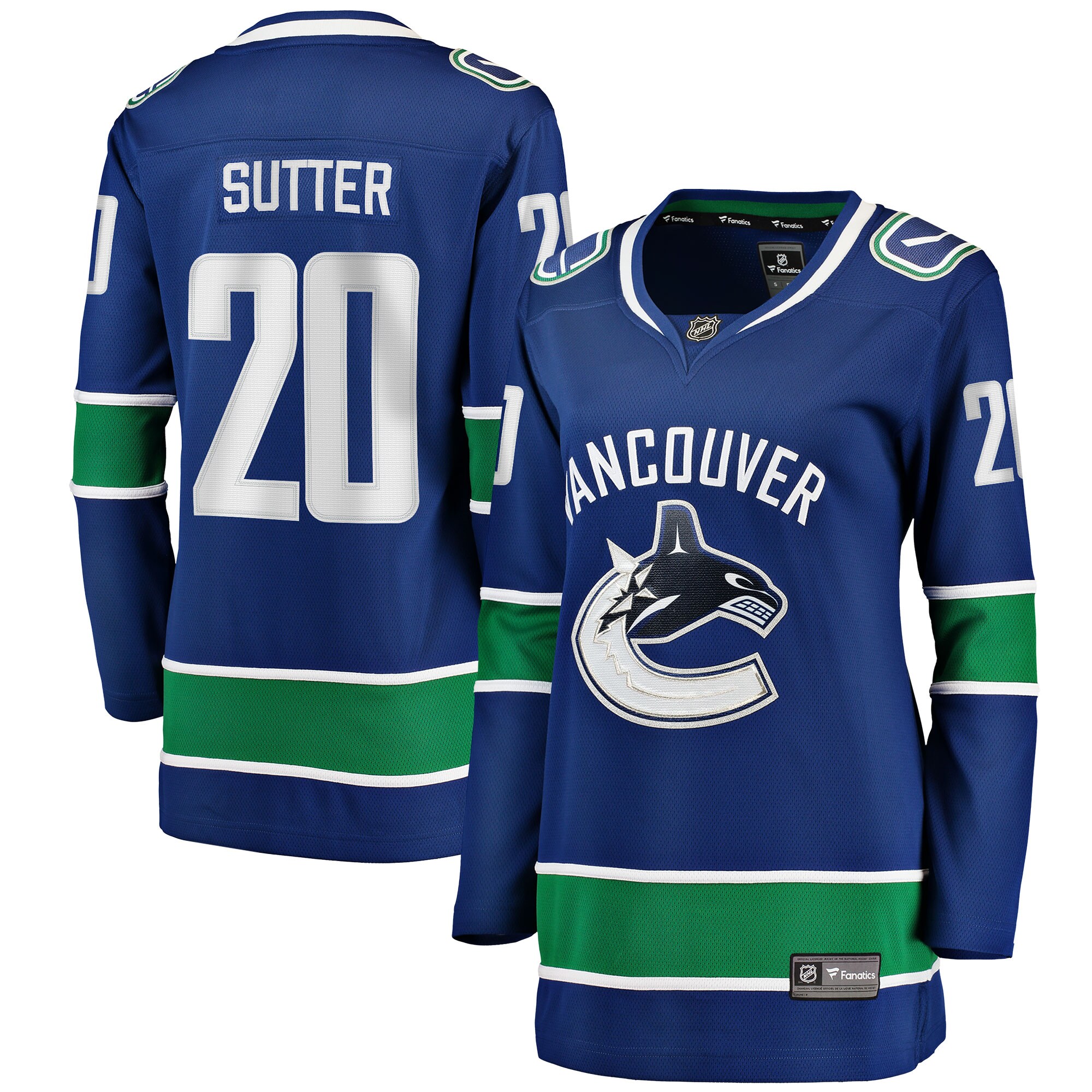 Brandon Sutter Vancouver Canucks Women's Home Breakaway Player Jersey - Blue
