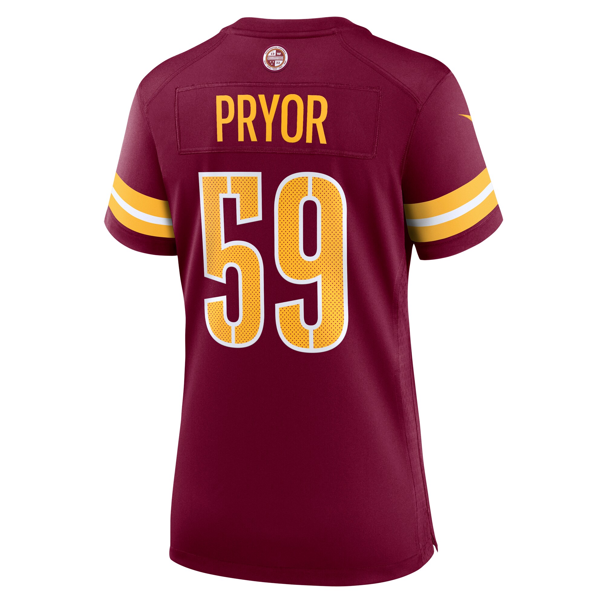 Joshua Pryor Washington Commanders  Women's Team Game Jersey - Burgundy