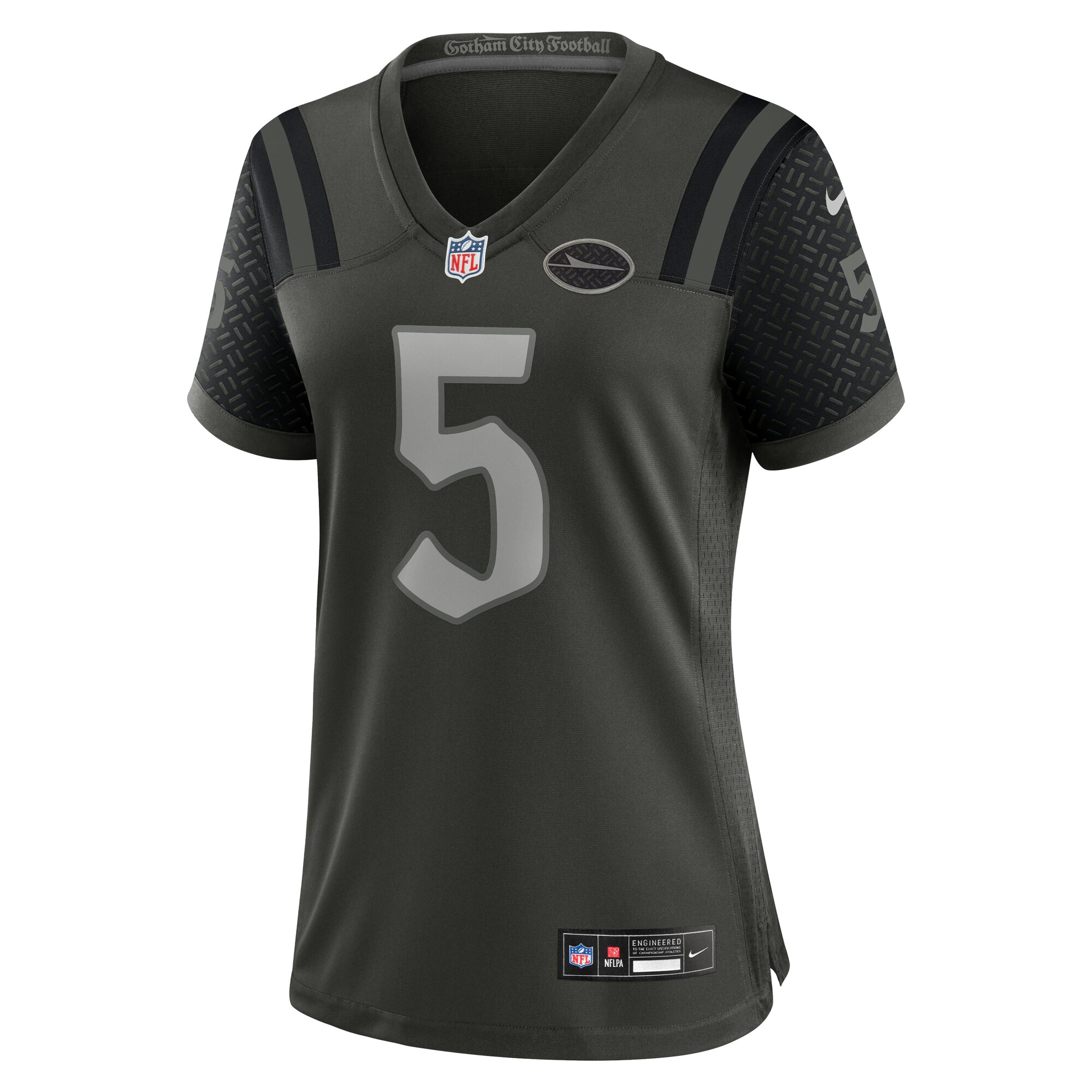 Garrett Wilson #5 New York JetsWomen's 2025 Rivalries Collection Game Jersey - Gotham Green