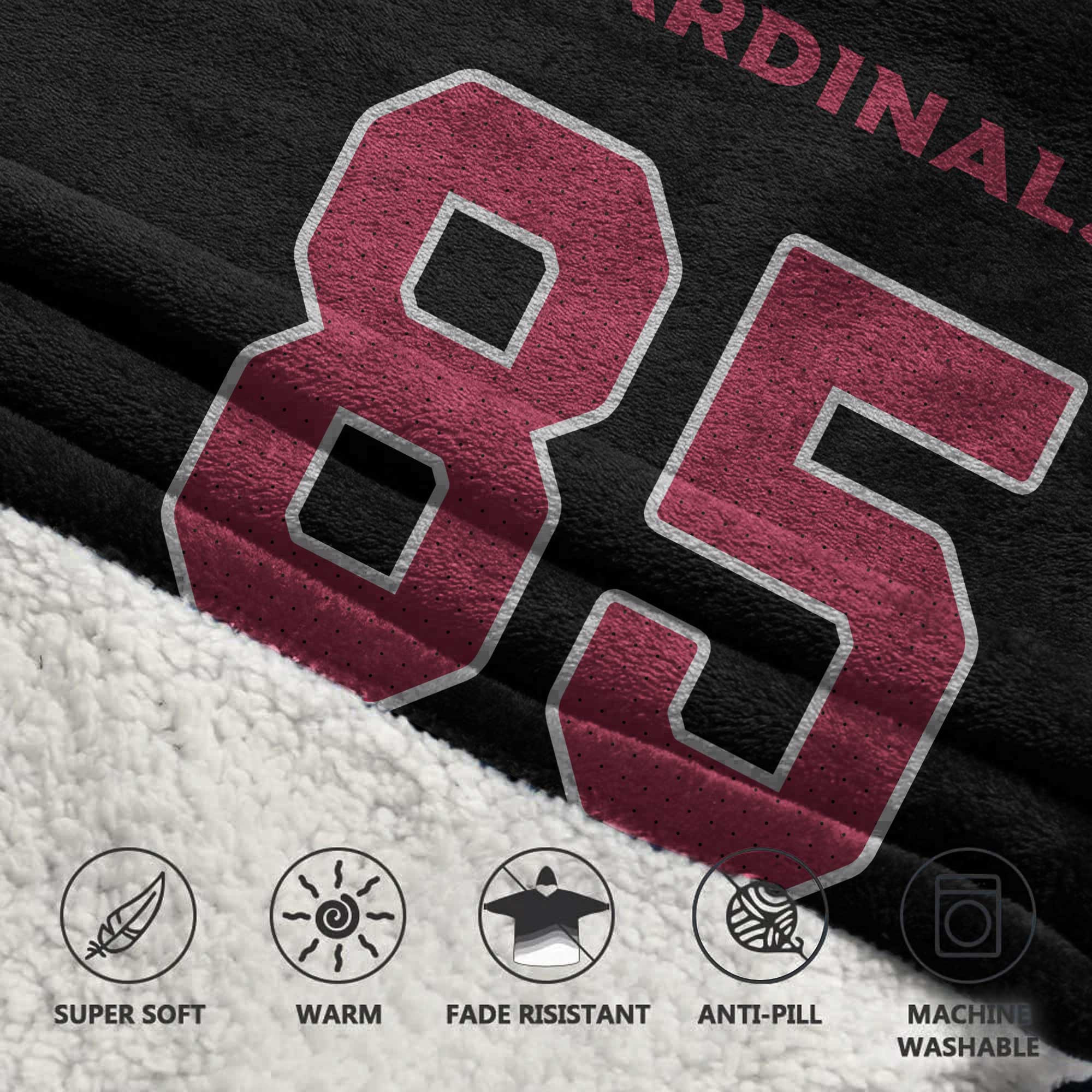 Adult 85 Arizona Football Unisex Blanket Hoodie
