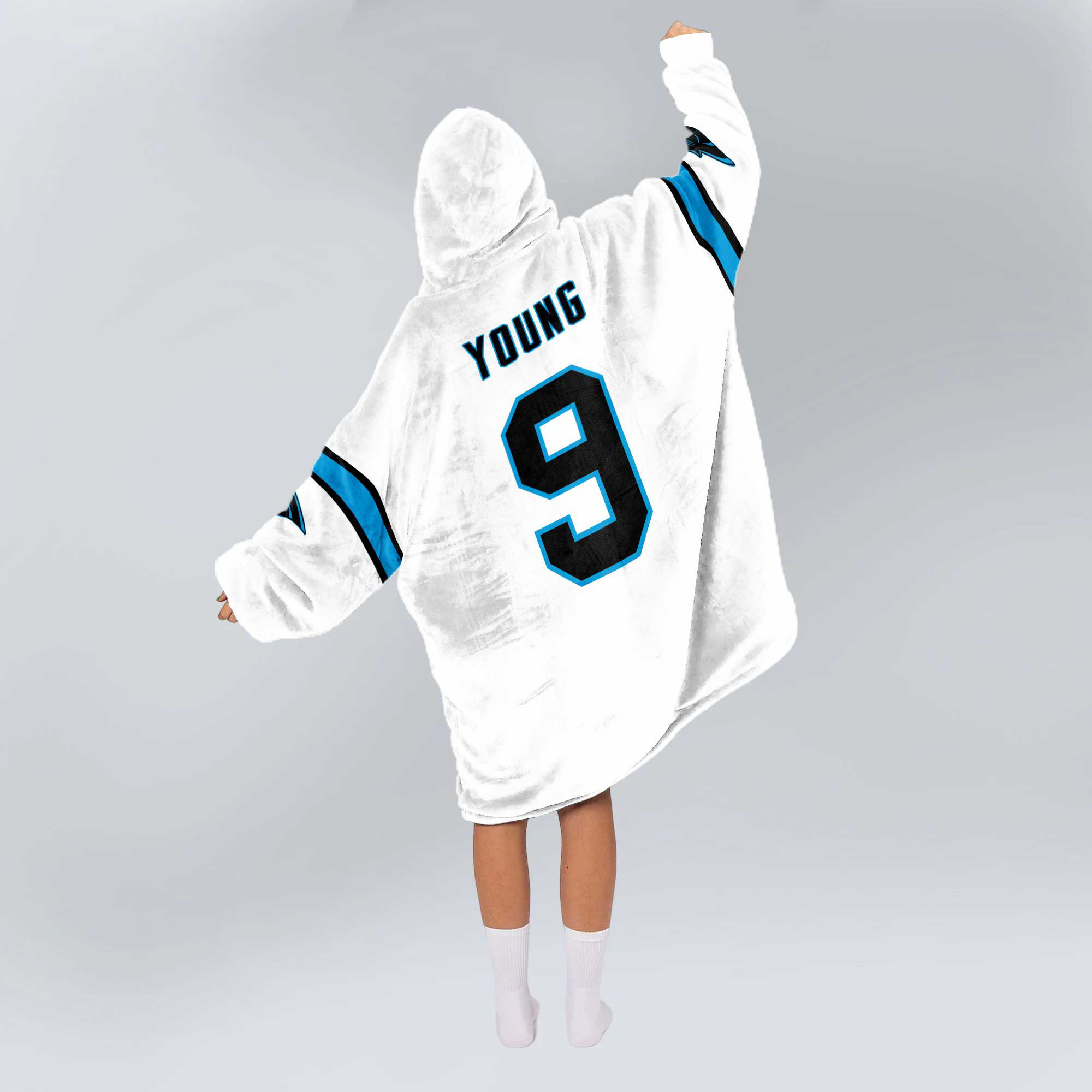 Adult Captain 9 Carolina Football Unisex Blanket Hoodie