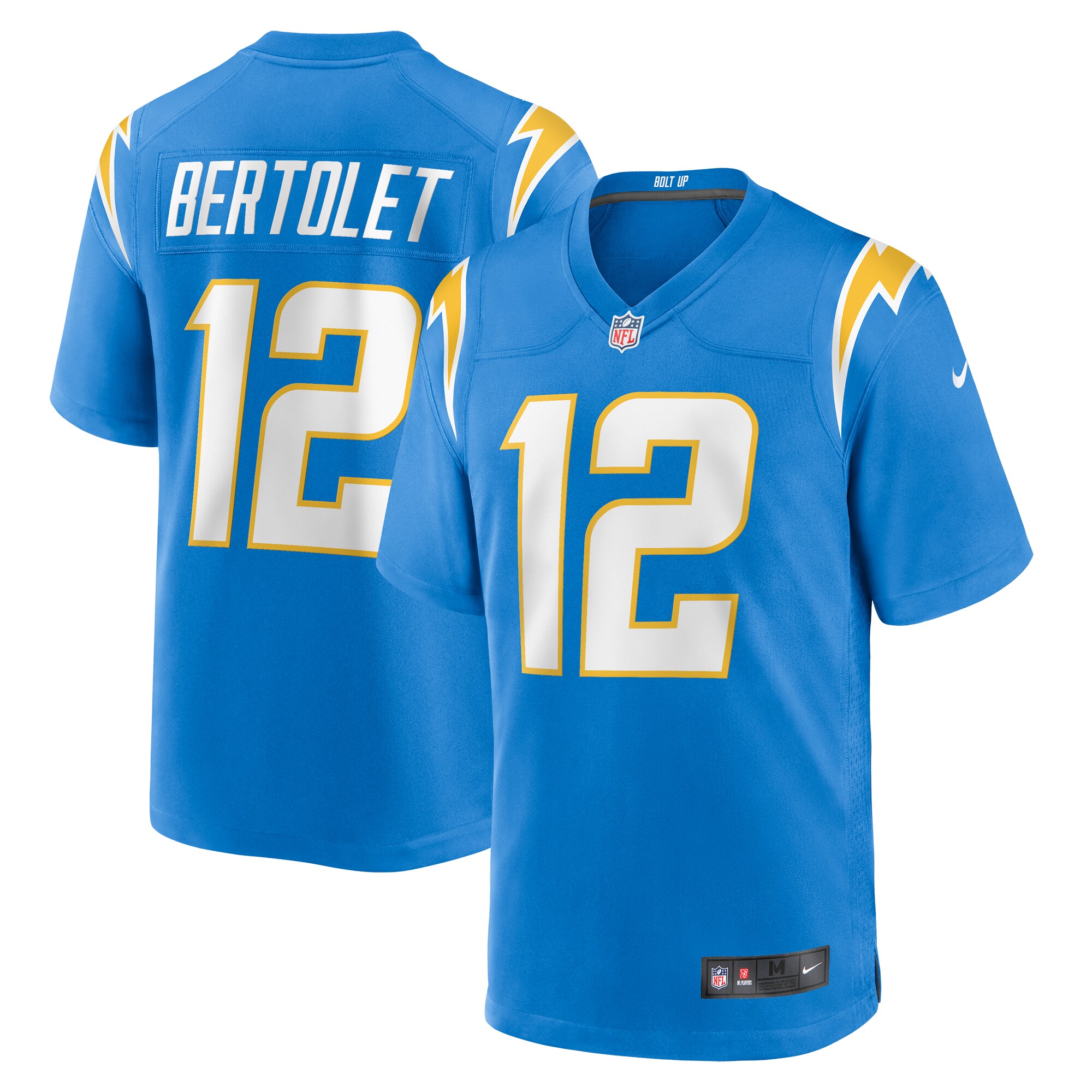 Taylor Bertolet Los Angeles Chargers  Home Game Player Jersey - Powder Blue