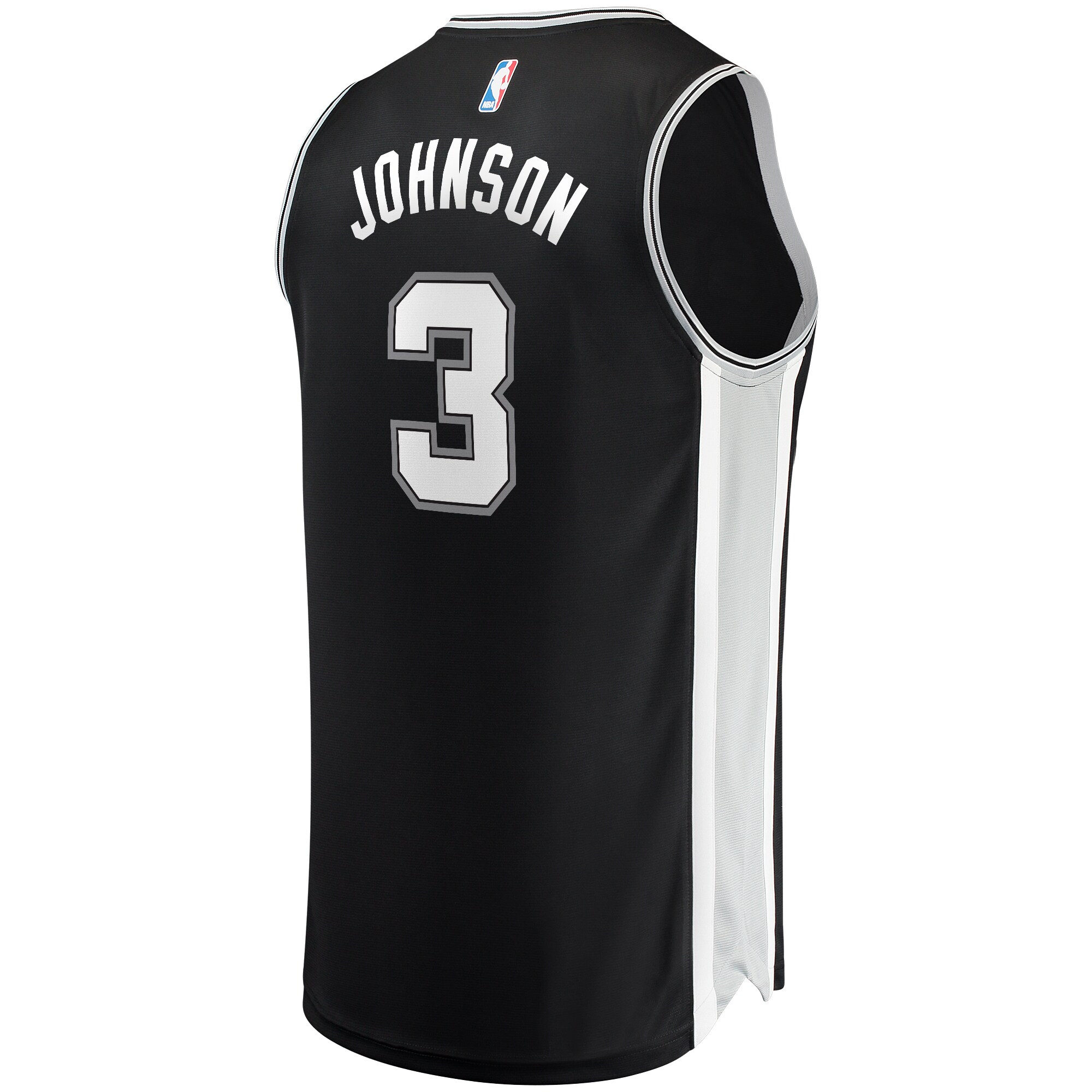 Keldon Johnson San Antonio Spurs  Fast Break Replica Jersey Black - Icon Edition
