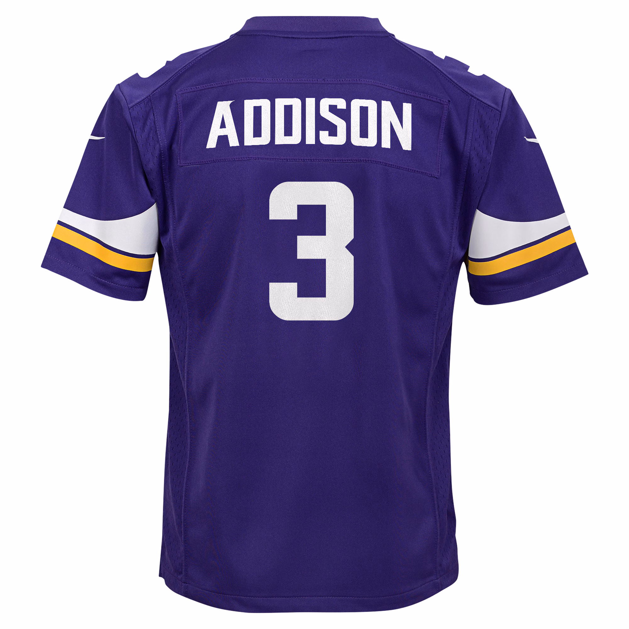 Addison Minnesota Vikings Youth Alternate Game Jersey -  White