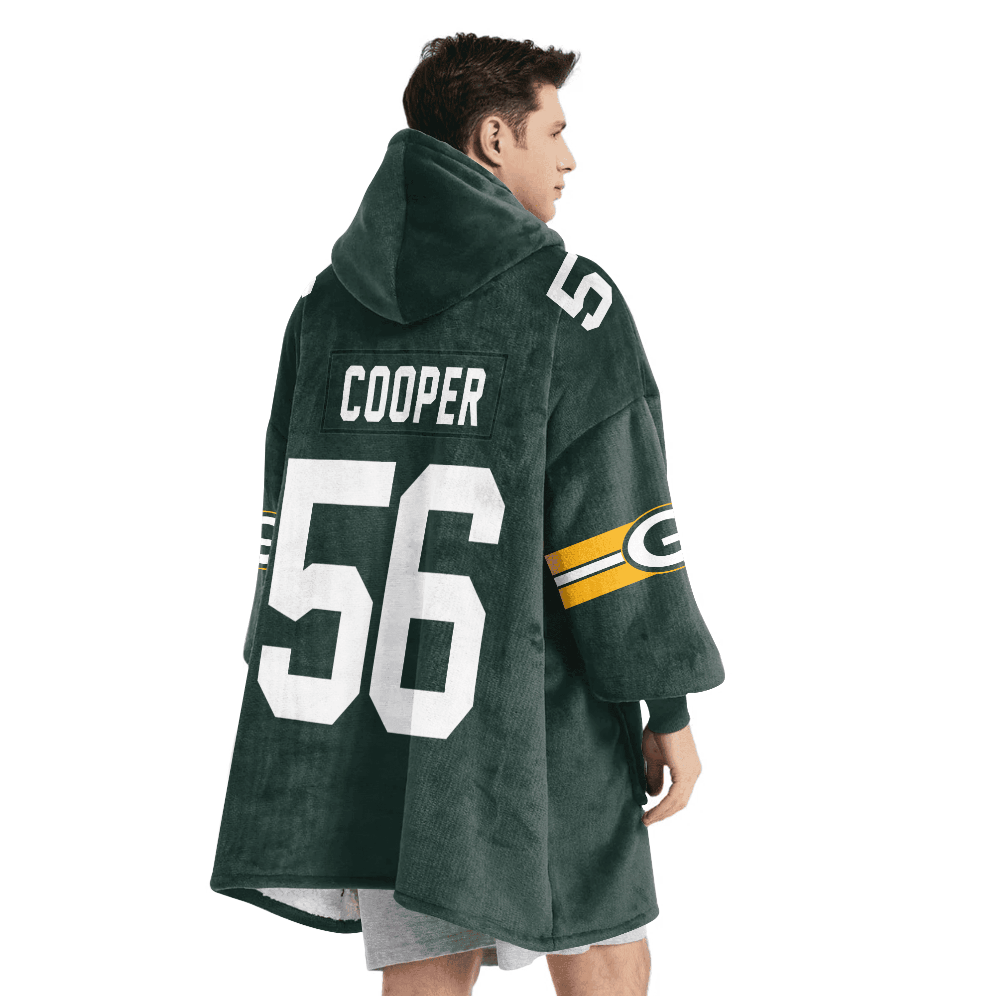 Adult 56 Green Bay Football Unisex Blanket Hoodie