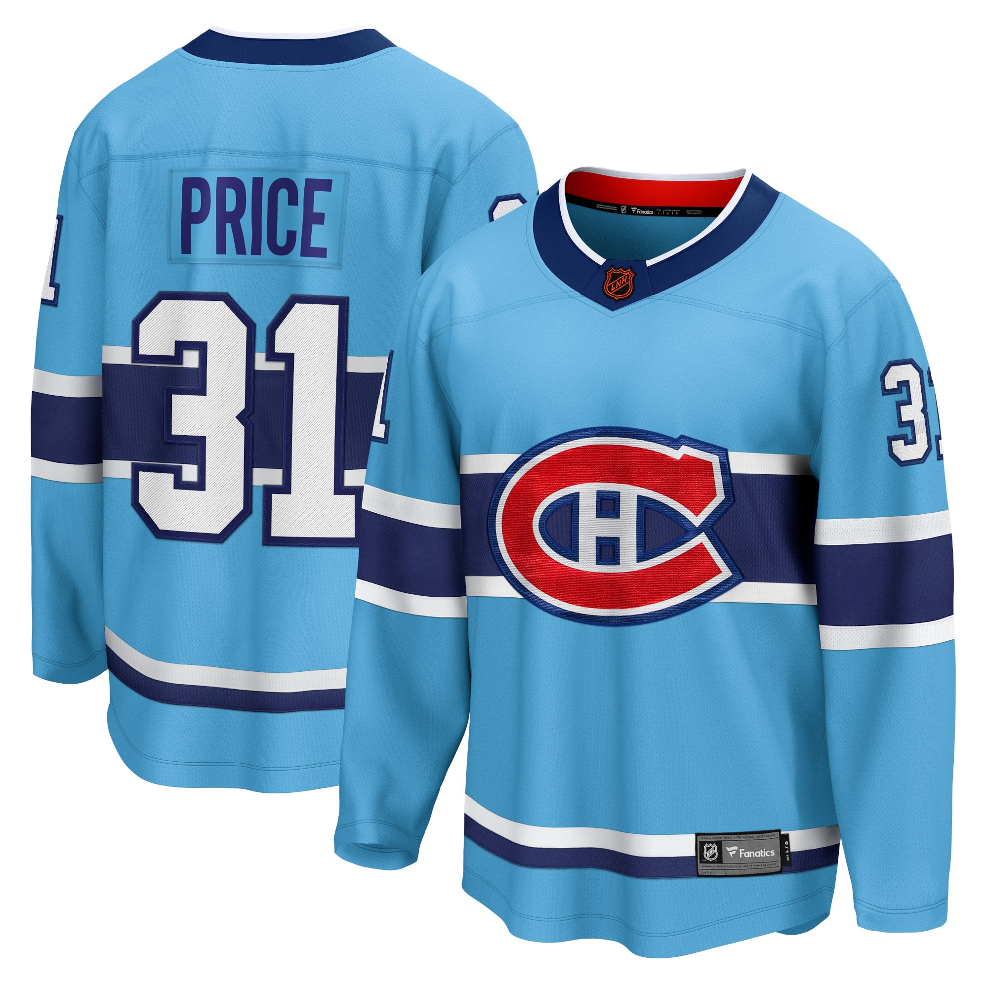 Carey Price Montreal Canadiens Special Edition 2.0 Breakaway Player Jersey - Light Blue