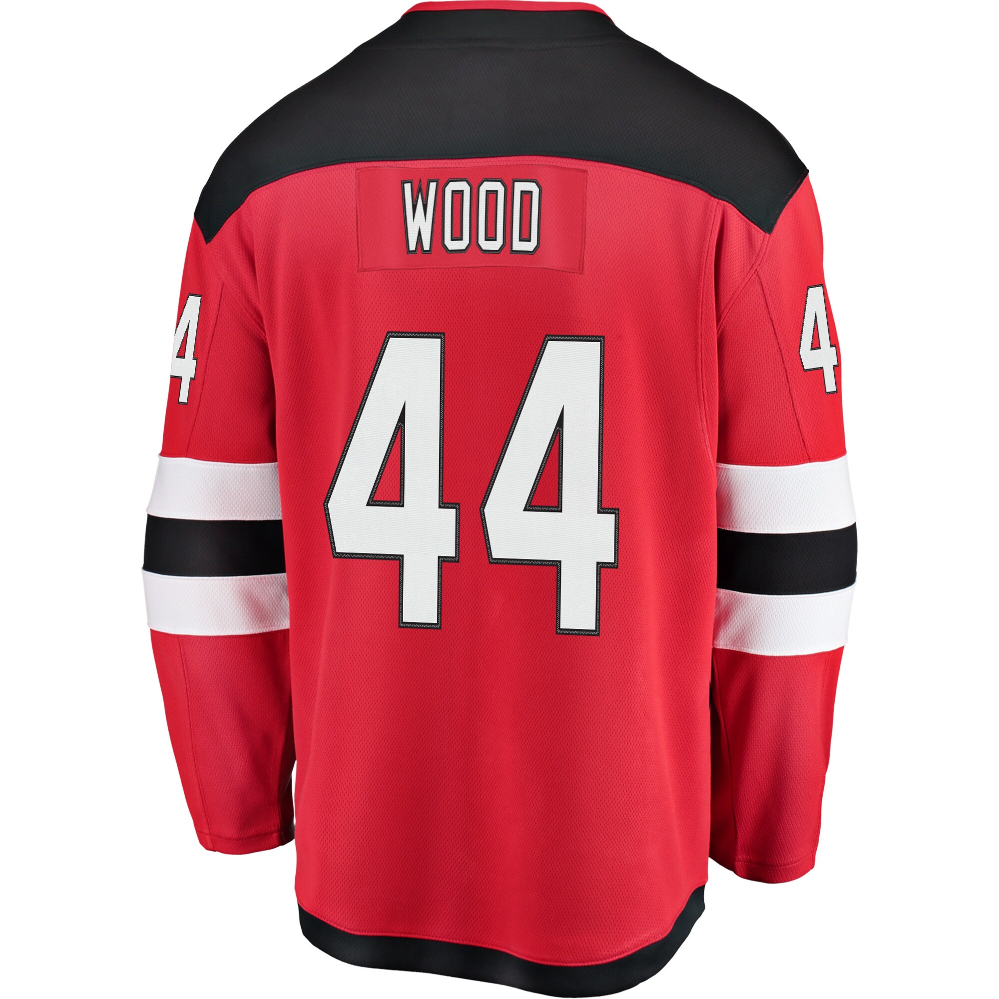 Miles Wood New Jersey Devils Home Breakaway Player Jersey - Red
