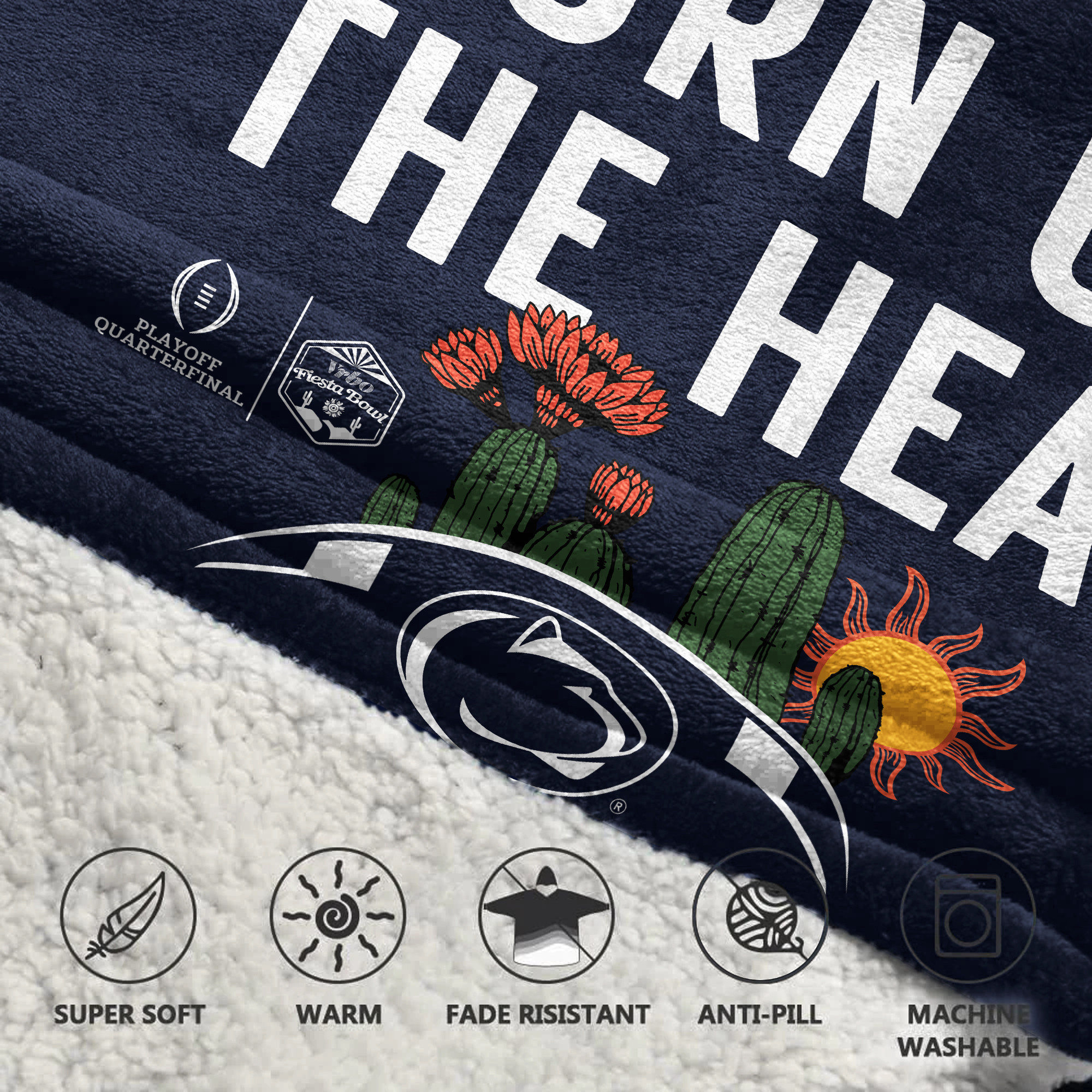 Adult Champions Penn State Football Unisex Blanket Hoodie