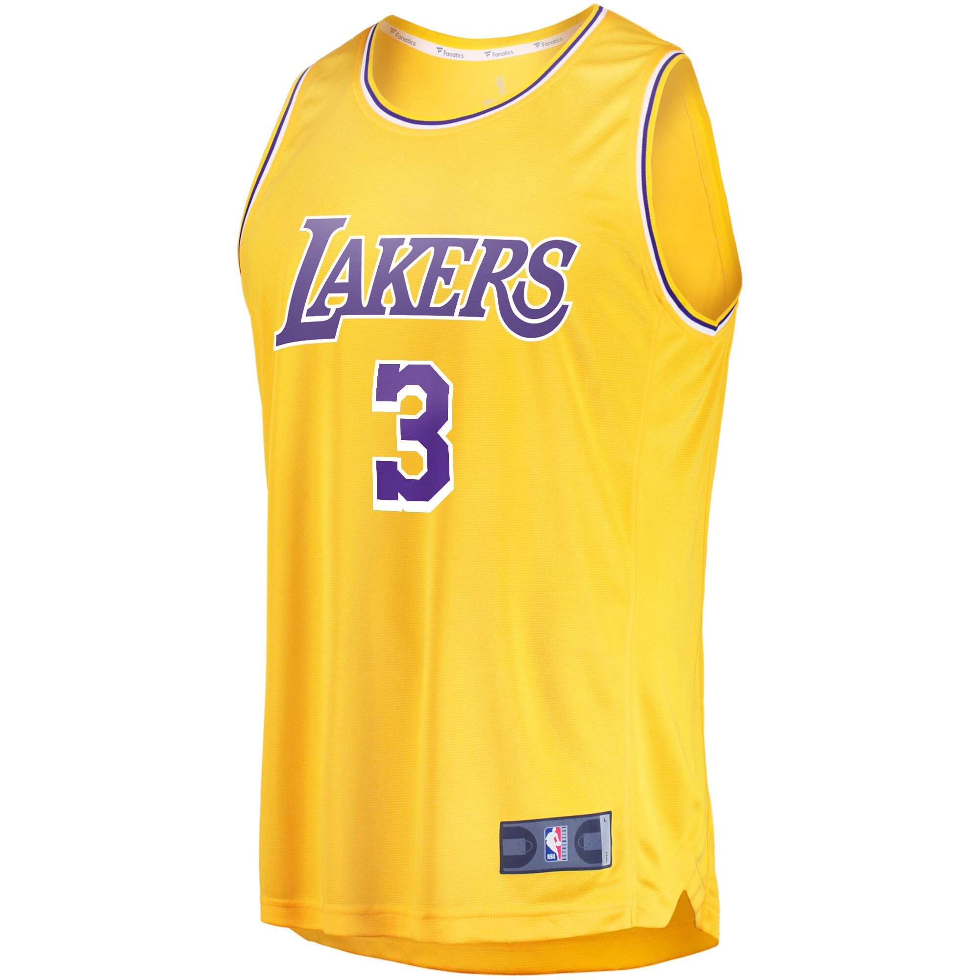Anthony Davis Los Angeles Lakers  Fast Break Replica Player Jersey - Icon Edition - Gold