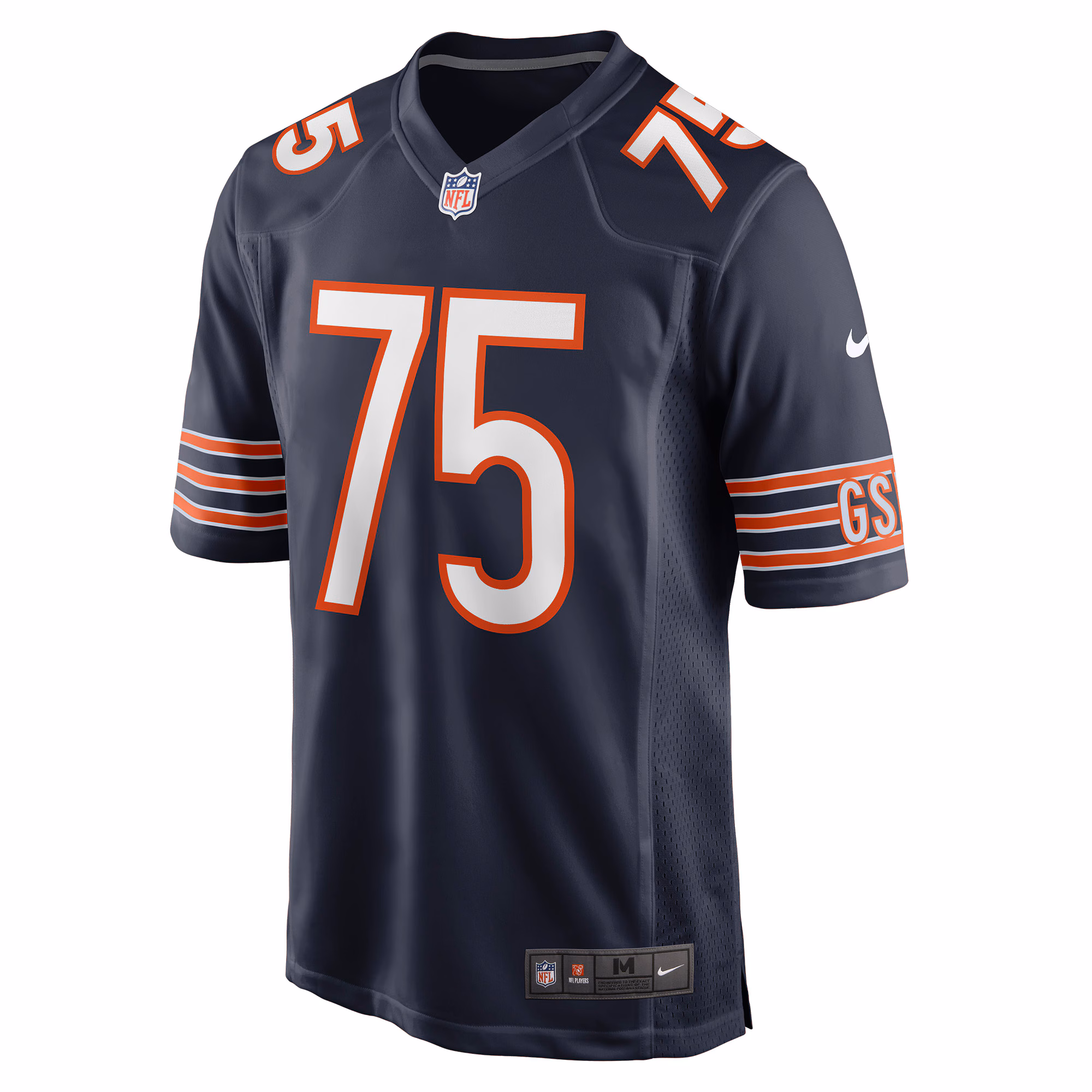 Larry Borom Chicago Bears Game Jersey - Navy
