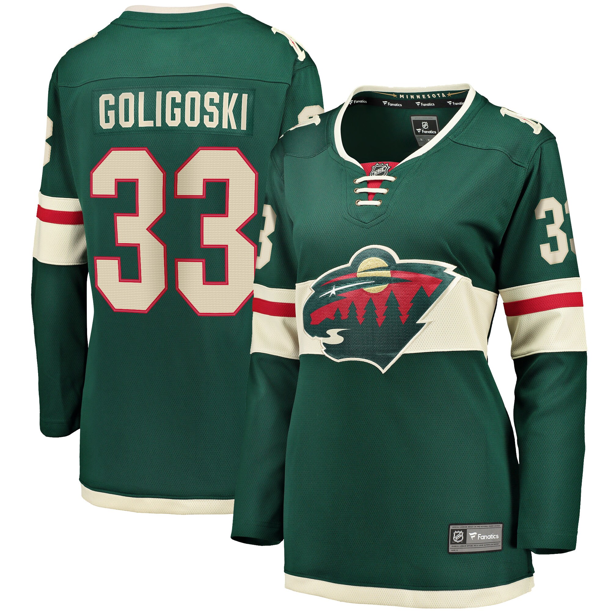 Alex Goligoski Minnesota Wild Women's Home Breakaway Player Jersey - Green