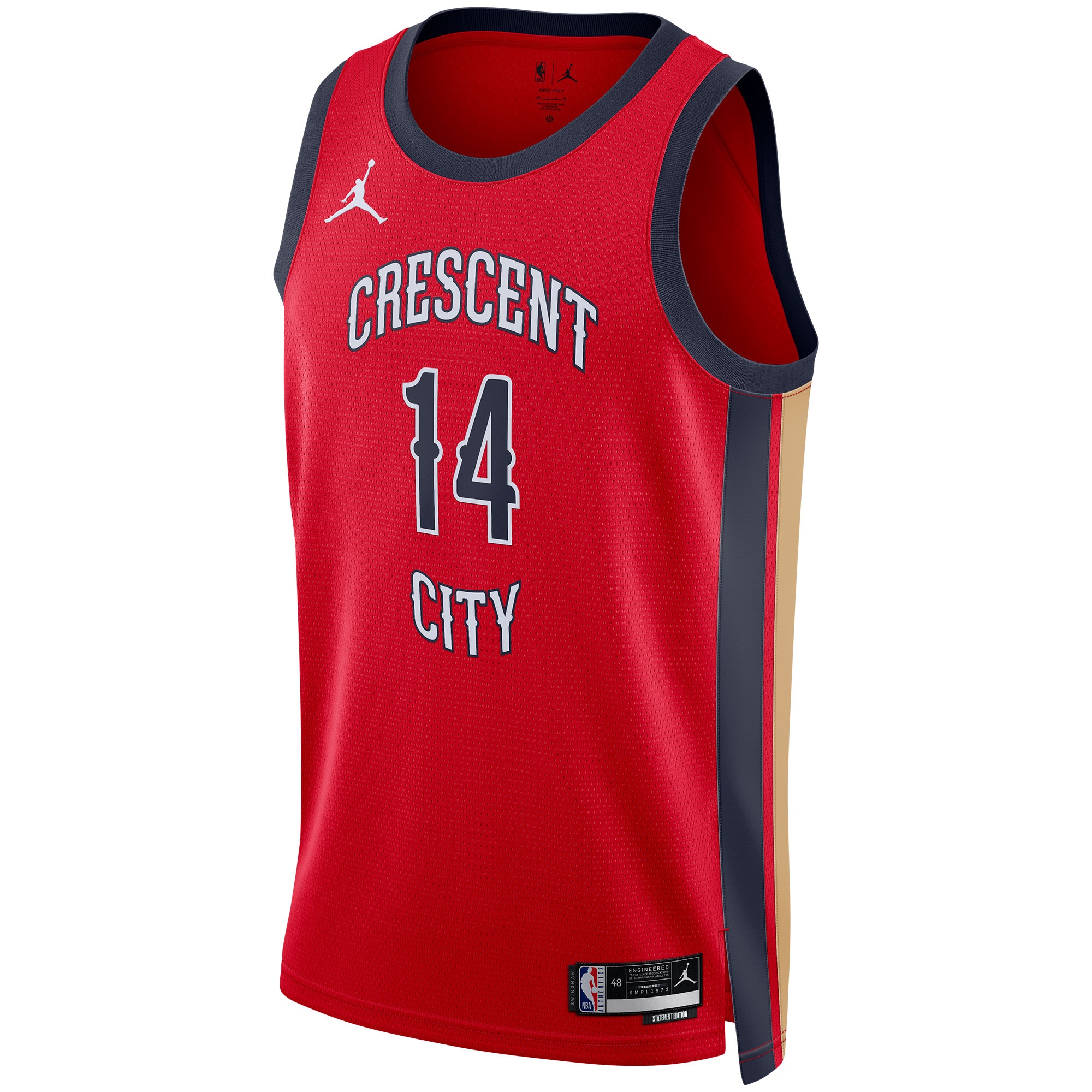 Brandon Ingram New Orleans Pelicans  Unisex Swingman Jersey - Red - Statement Edition