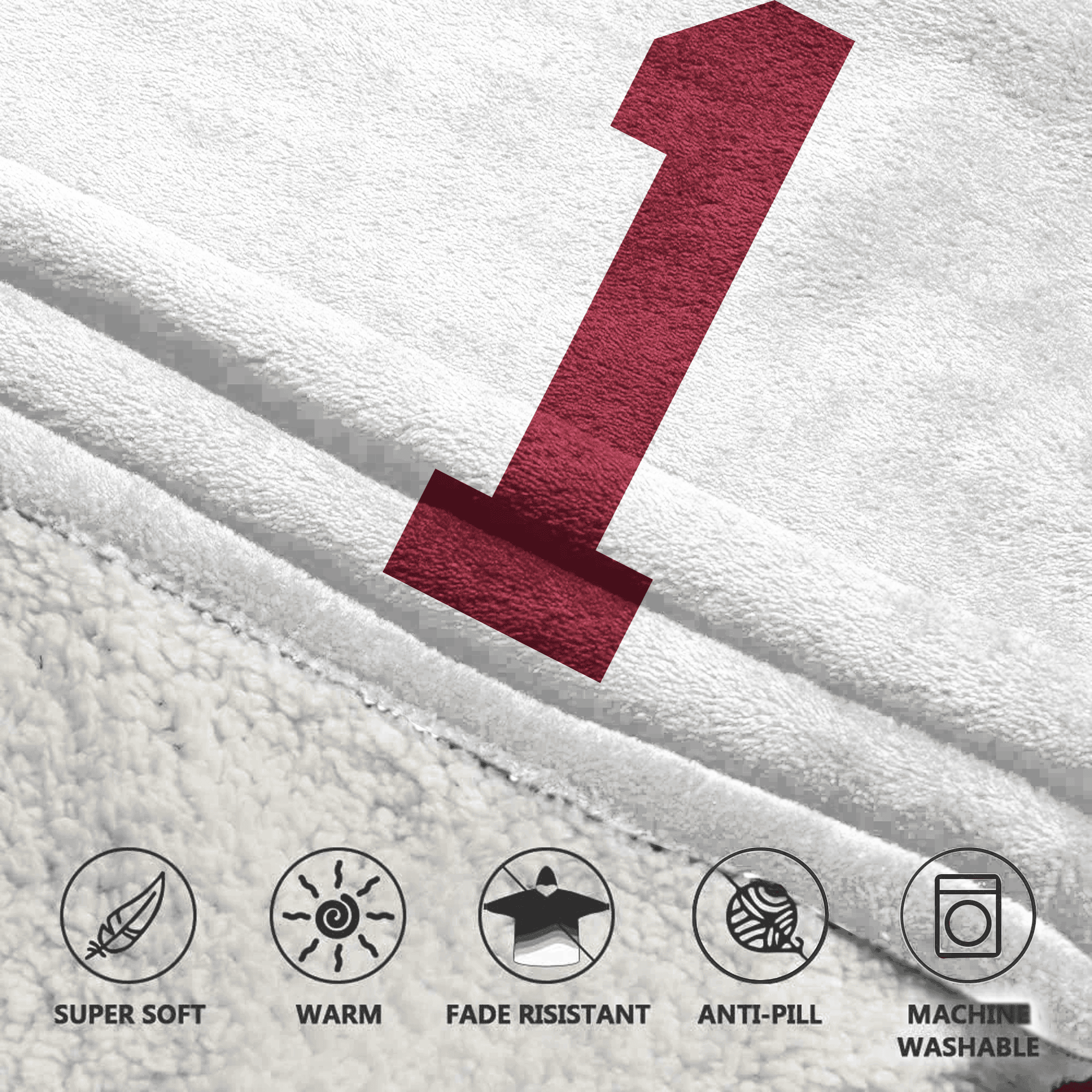 Adult 1 Alabama Football Unisex Blanket Hoodie