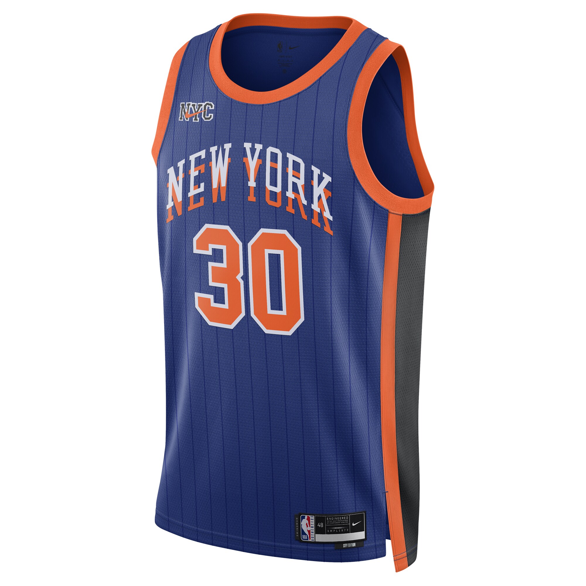 Unisex New York Knicks Julius Randle  Blue 2023/24 Swingman Jersey - City Edition