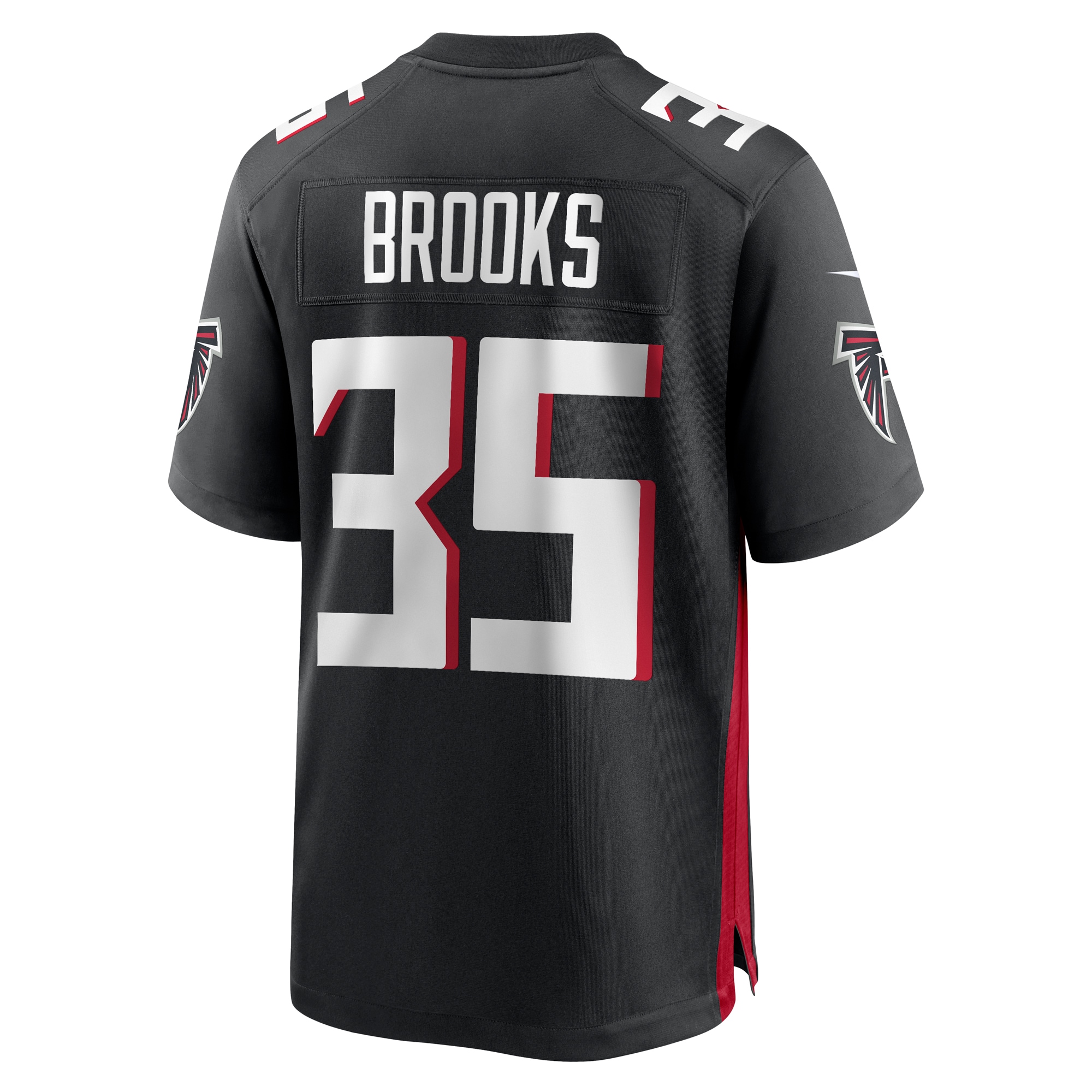 Natrone Brooks Atlanta Falcons Team Game Jersey -  Black