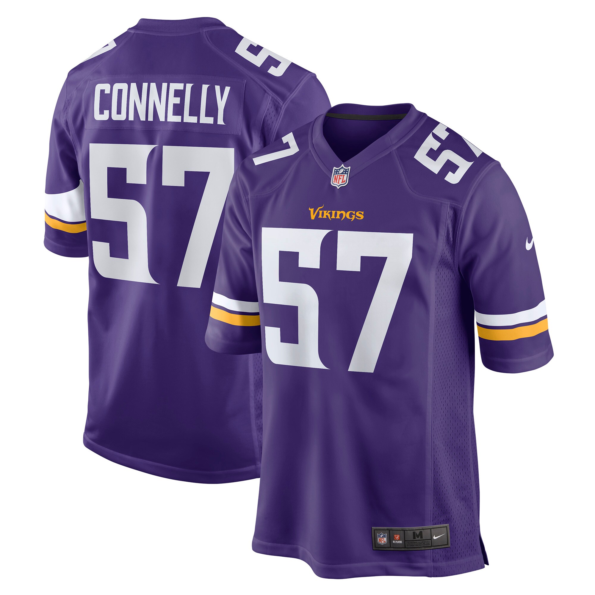 Ryan Connelly Minnesota Vikings Game Jersey - Purple