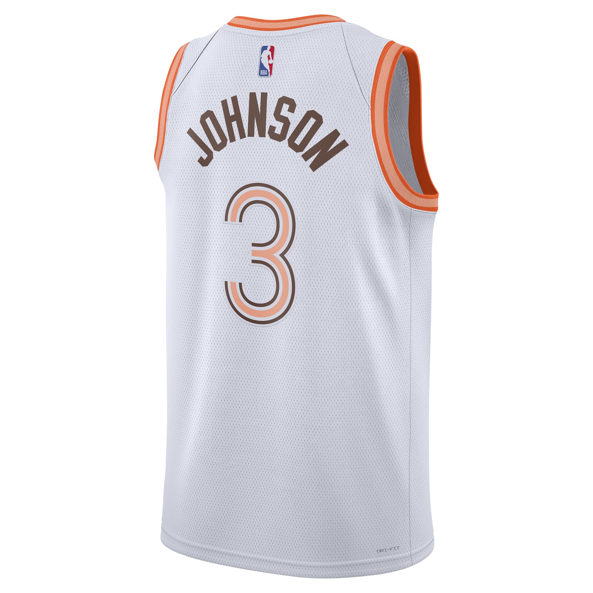 Unisex San Antonio Spurs Keldon Johnson  White 2023/24 Swingman Jersey - City Edition
