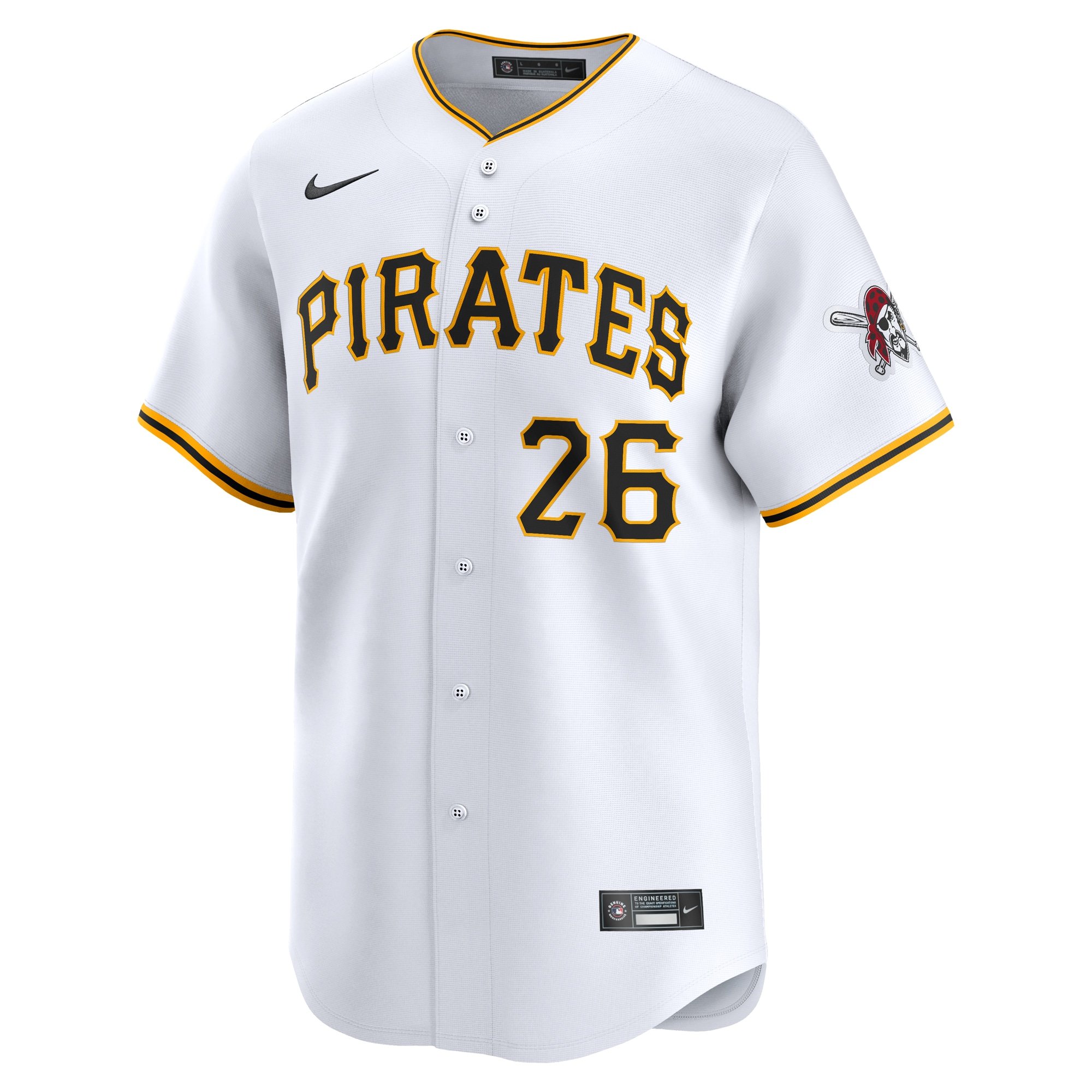 Men's Pittsburgh Pirates Bailey Falter  White Home Limited Player Jersey
