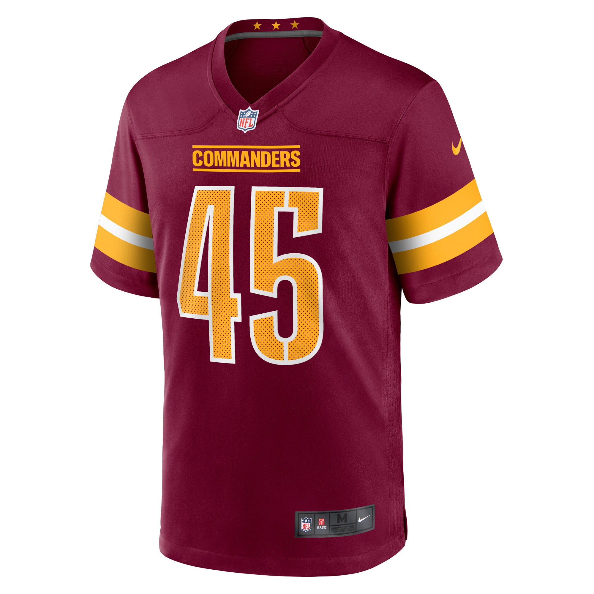 De'Jon Harris Washington Commanders  Game Player Jersey - Burgundy