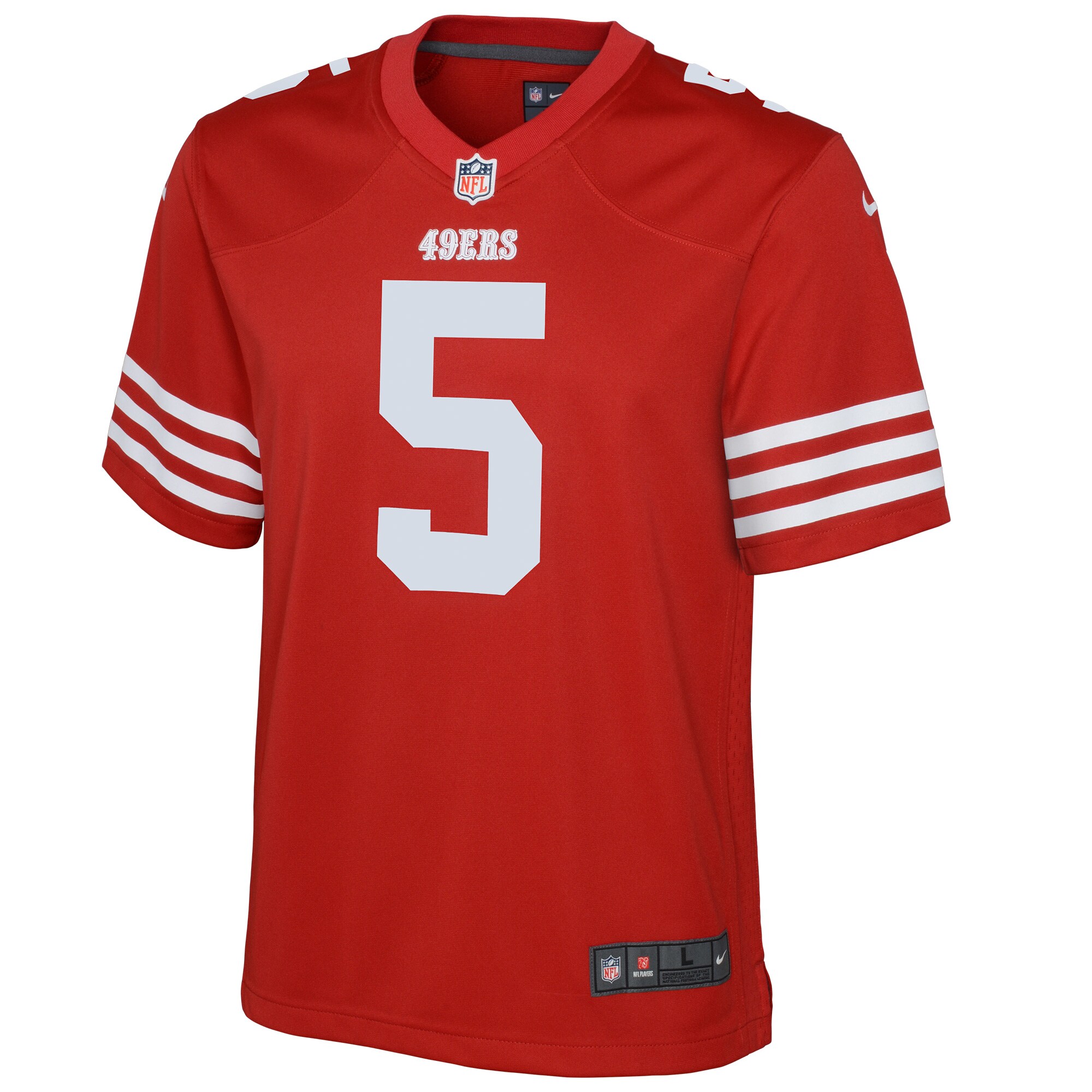 Trey Lance San Francisco 49ers  Youth Game Jersey - Scarlet