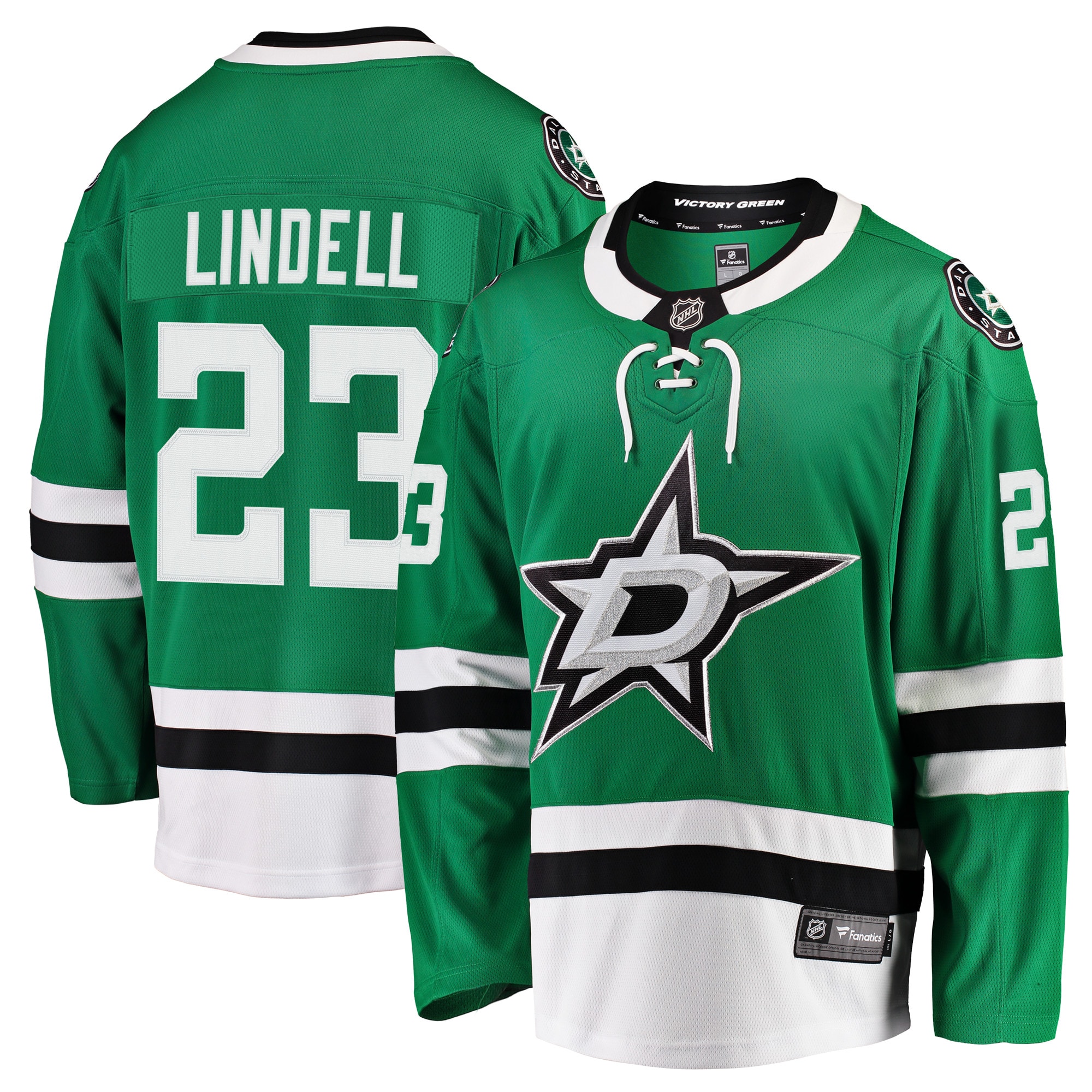Esa Lindell Dallas Stars Breakaway Jersey - Kelly Green