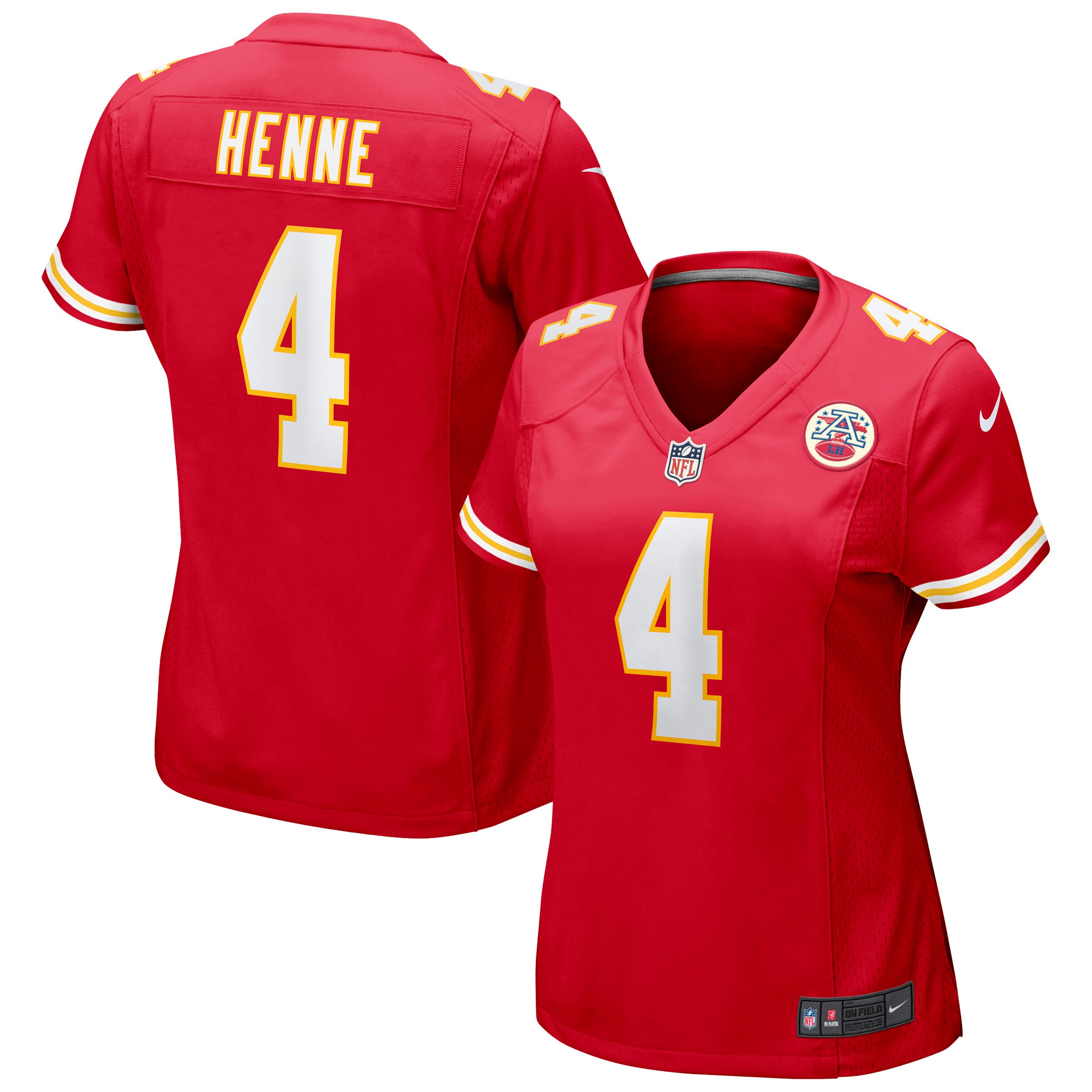 Chad Henne Kansas City Chiefs  Women's Game Jersey - Red
