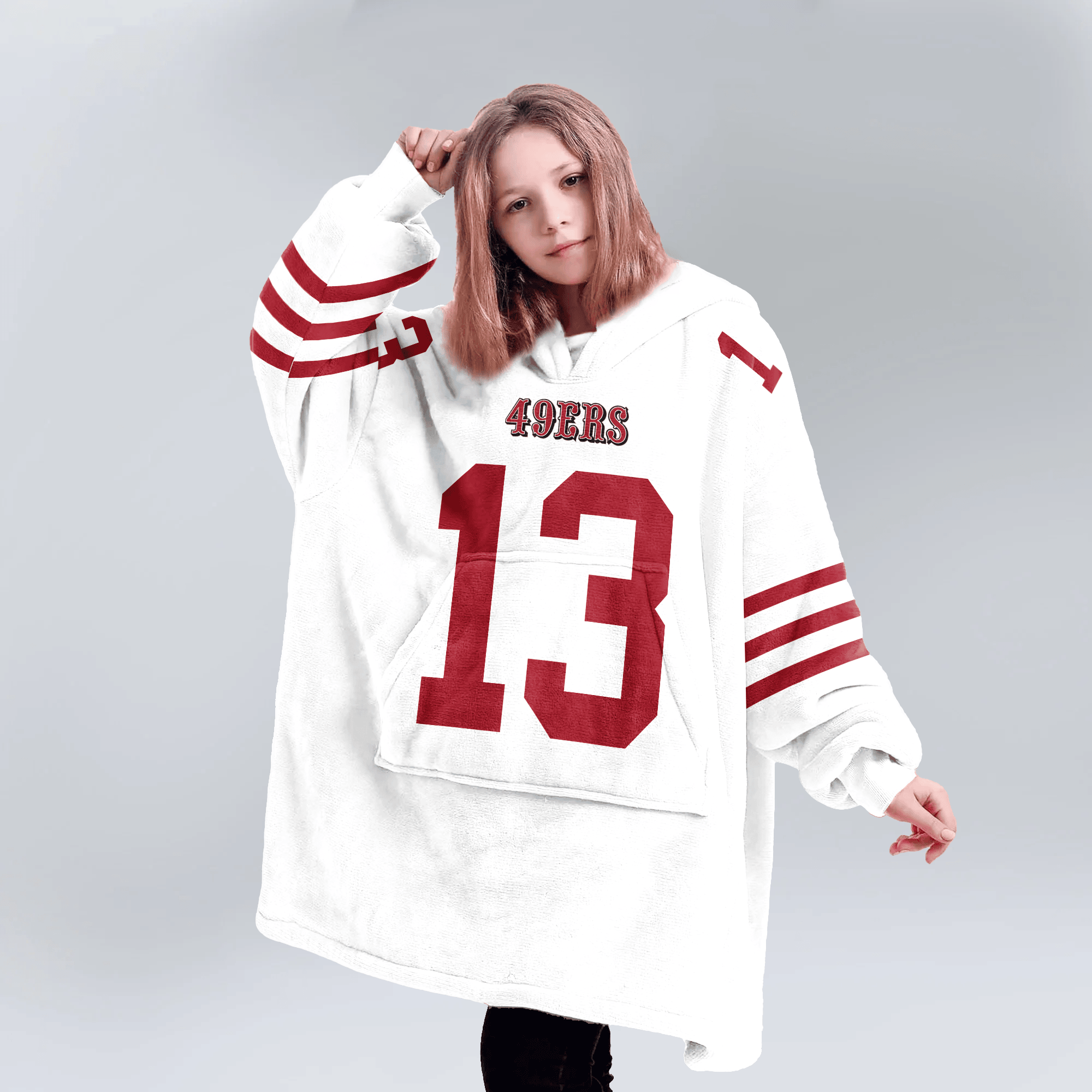 Kid B.P 13 San Francisco 49ers Football Unisex Blanket Hoodie