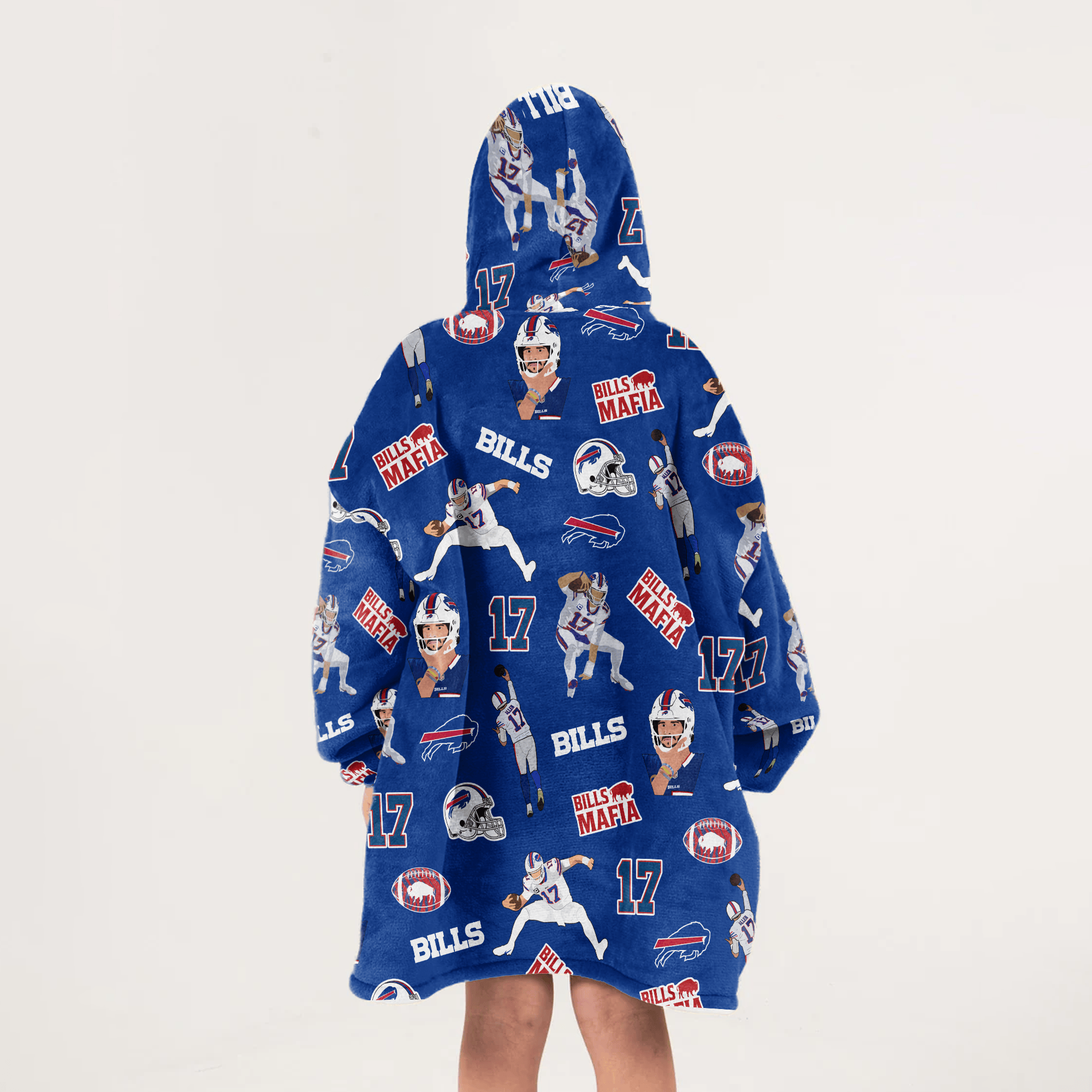 J.A 17 Buffalo Football Unisex Blanket Hoodie