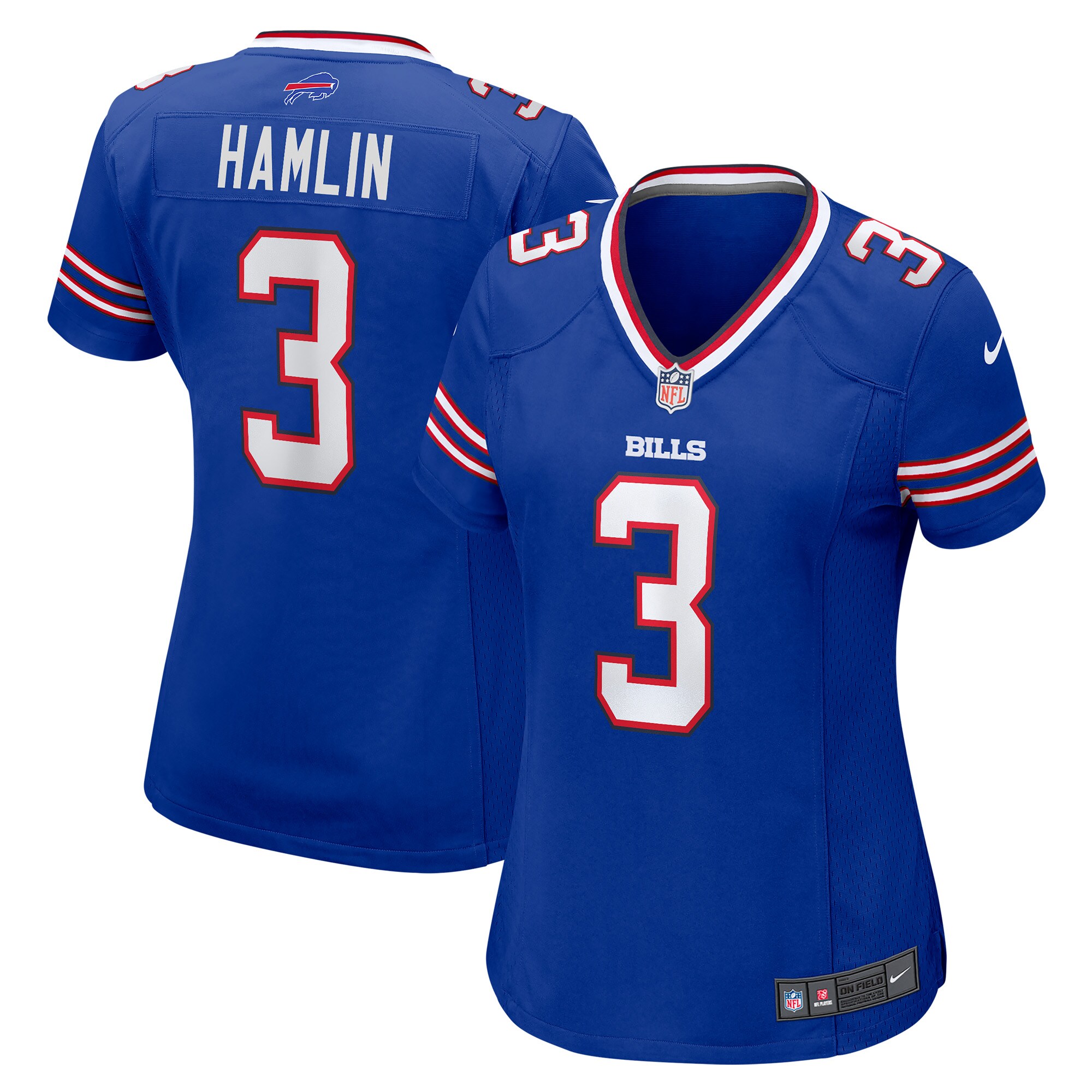 Damar Hamlin Buffalo Bills Women's Game Jersey - Royal