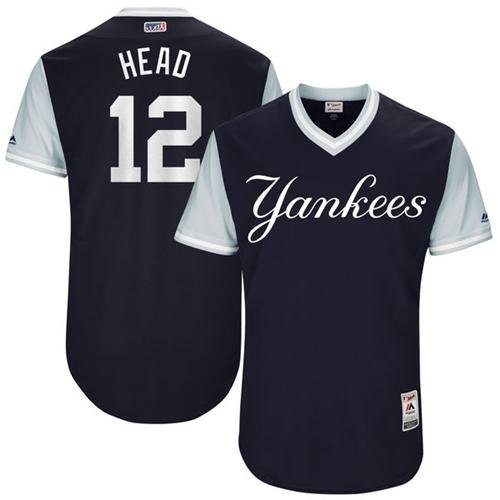 New York Yankees #12 Chase Headley Navy