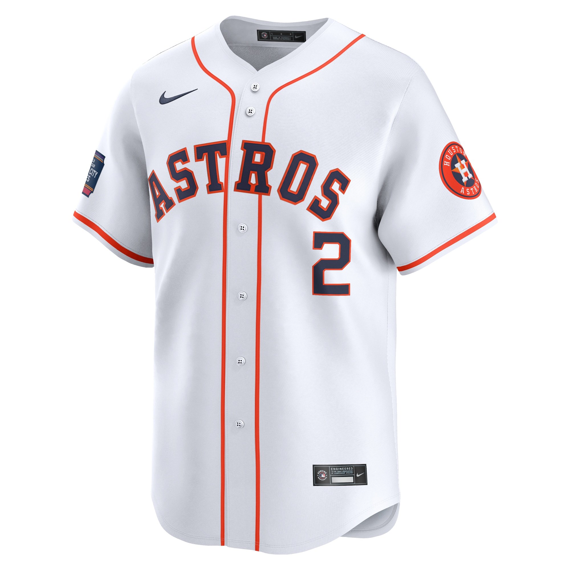 Men's Houston Astros Alex Bregman  White 2024 MLB World Tour Mexico City Series Home Limited Player Jersey