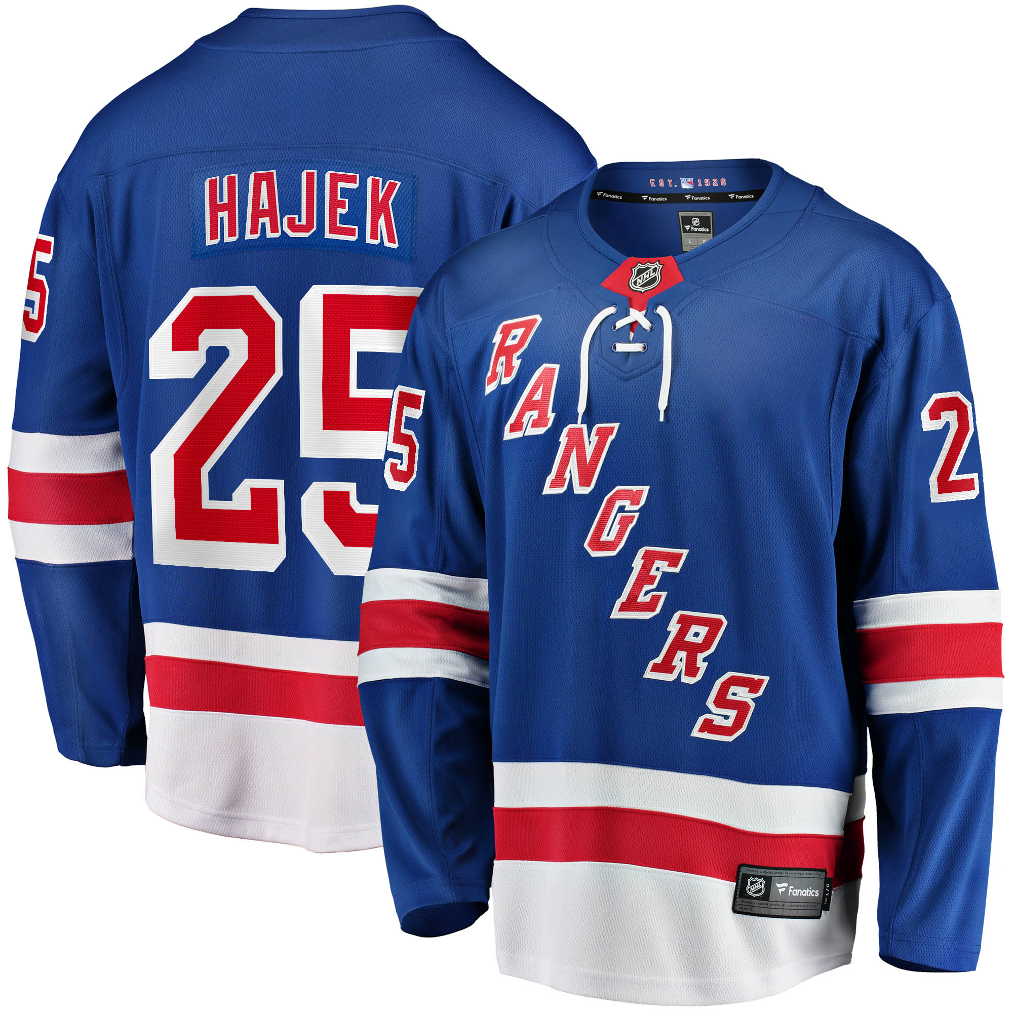 Libor Hajek New York Rangers 2017/18 Home Breakaway Replica Jersey - Blue