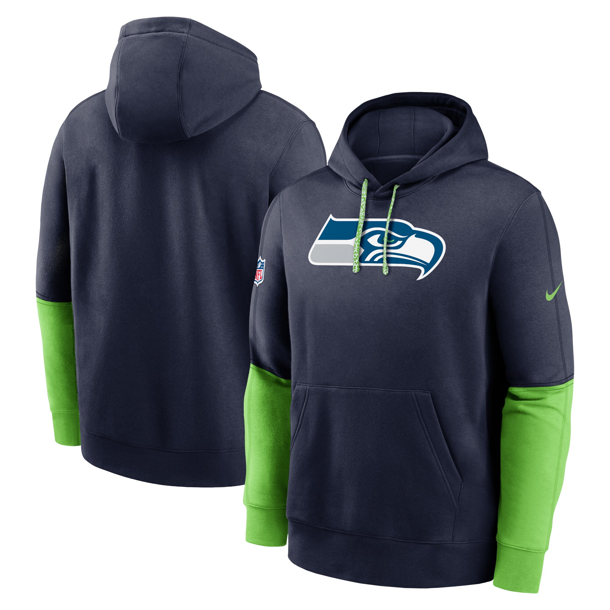 Seattle Seahawks 2024 Sideline Club Pullover Hoodie - Anthracite