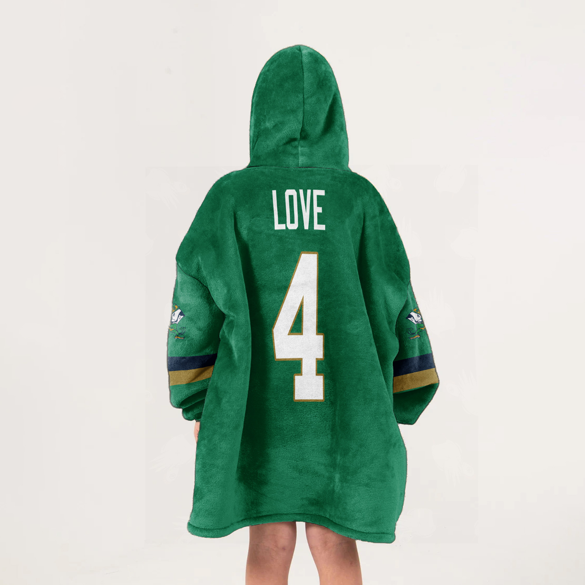 Adult Notre Dame Football Unisex Blanket Hoodie