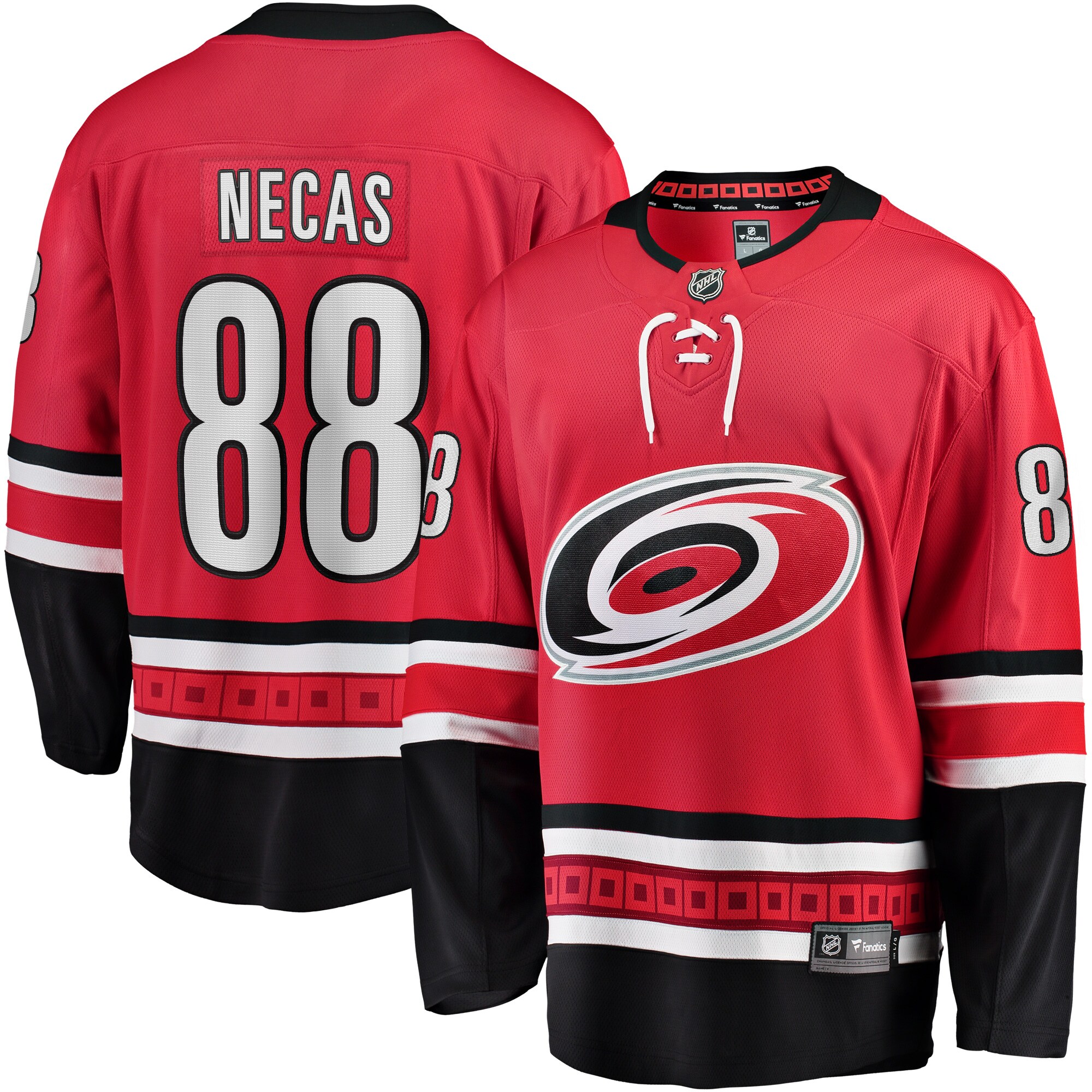 Martin Necas Carolina Hurricanes Home Breakaway Player Jersey - Red