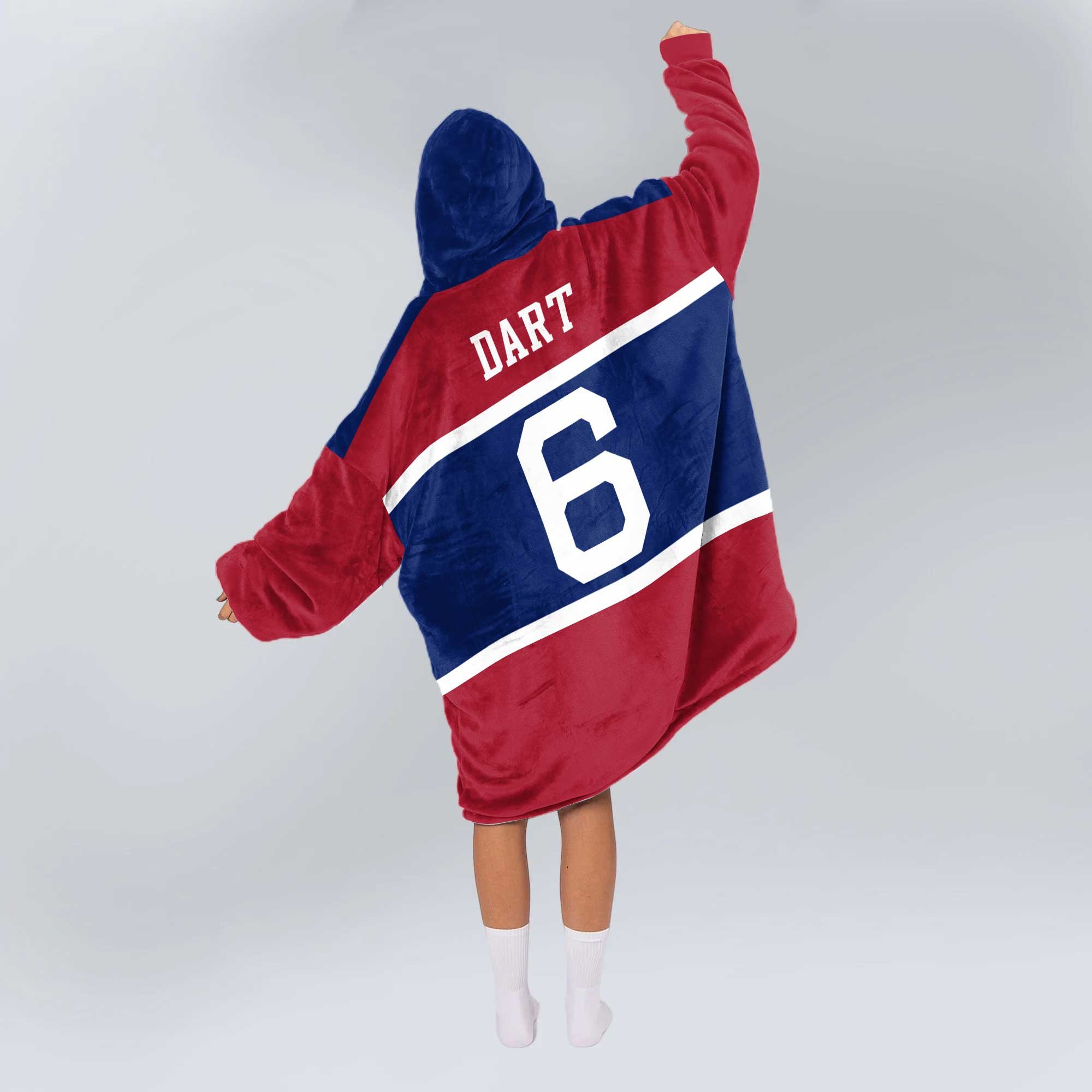 J.D 6 New York G Football Unisex Blanket Hoodie