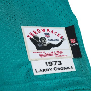 Authentic Larry Csonka Miami Dolphins Dark 1973 Jersey