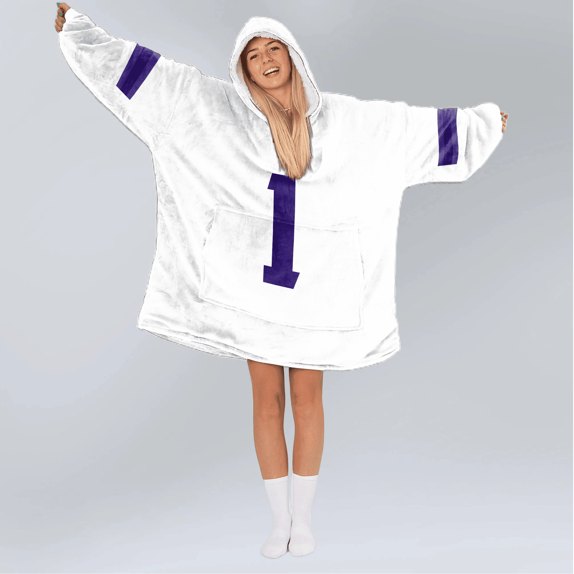 Adult 1 Washington Football Unisex Blanket Hoodie