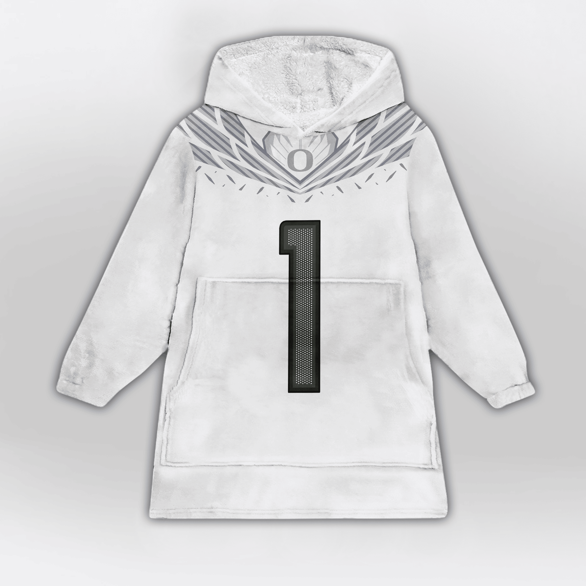 Kid #1 Oregon Football Unisex Blanket Hoodie